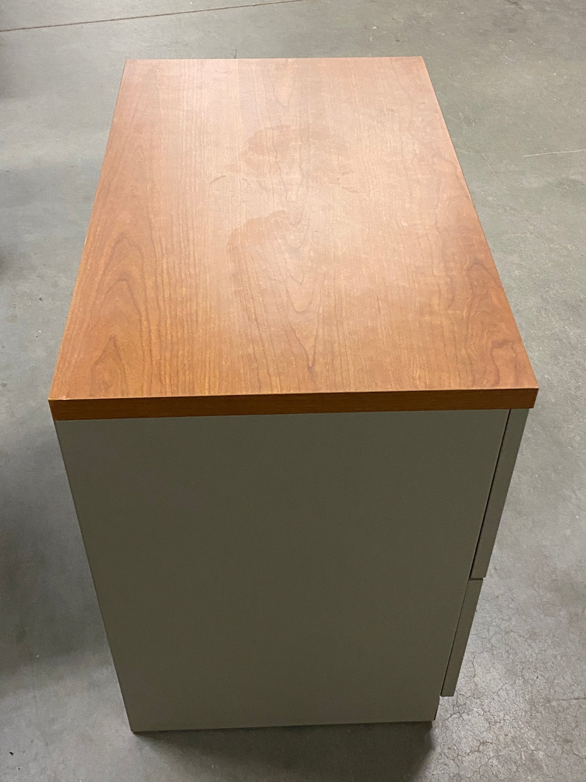 Steelcase #RLF18302P Gray Metal Wood Top Lateral File Cabinet