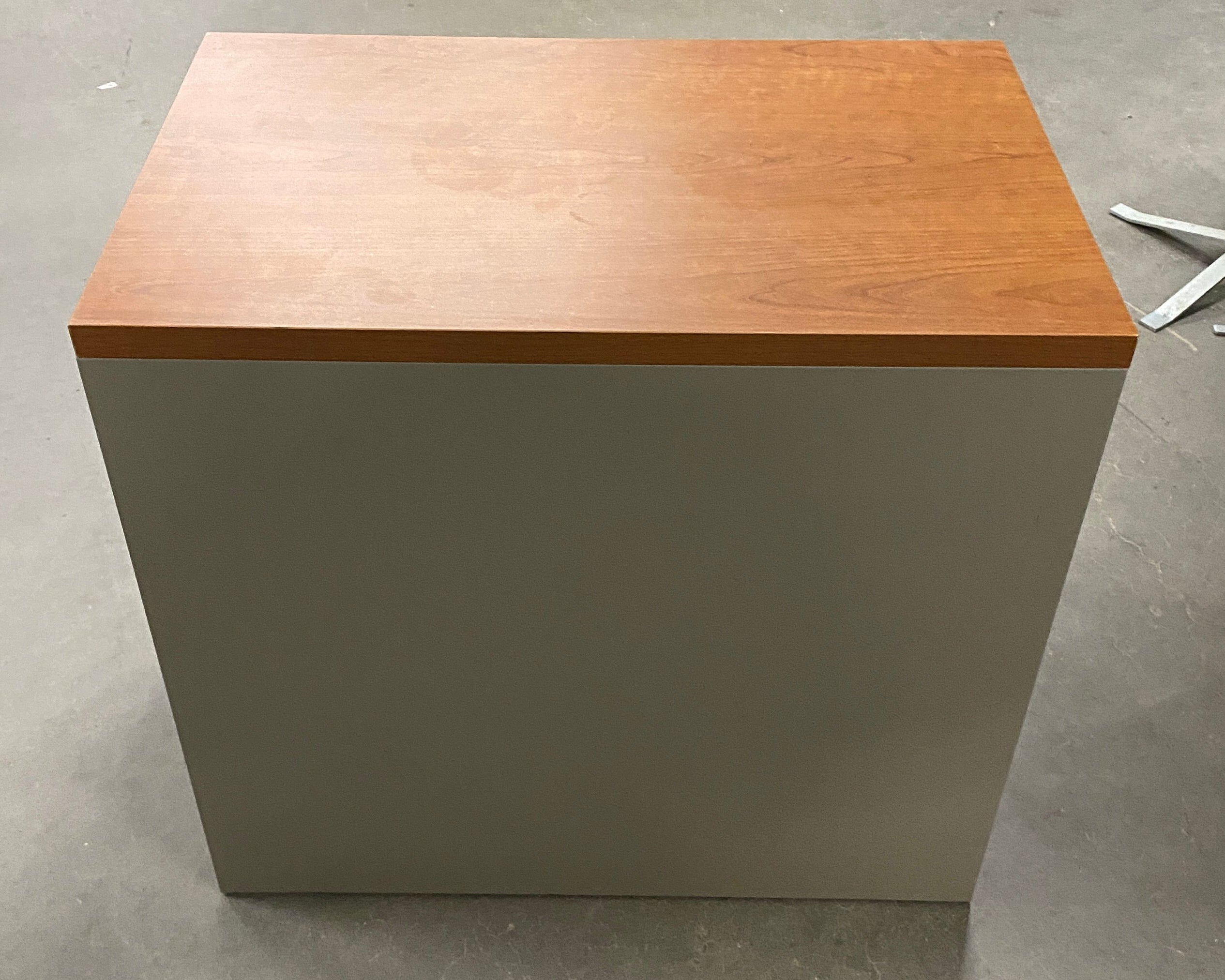 Steelcase #RLF18302P Gray Metal Wood Top Lateral File Cabinet