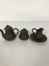 Vintage 6 piece Child's Tea Set Terra Cotta Floral Design