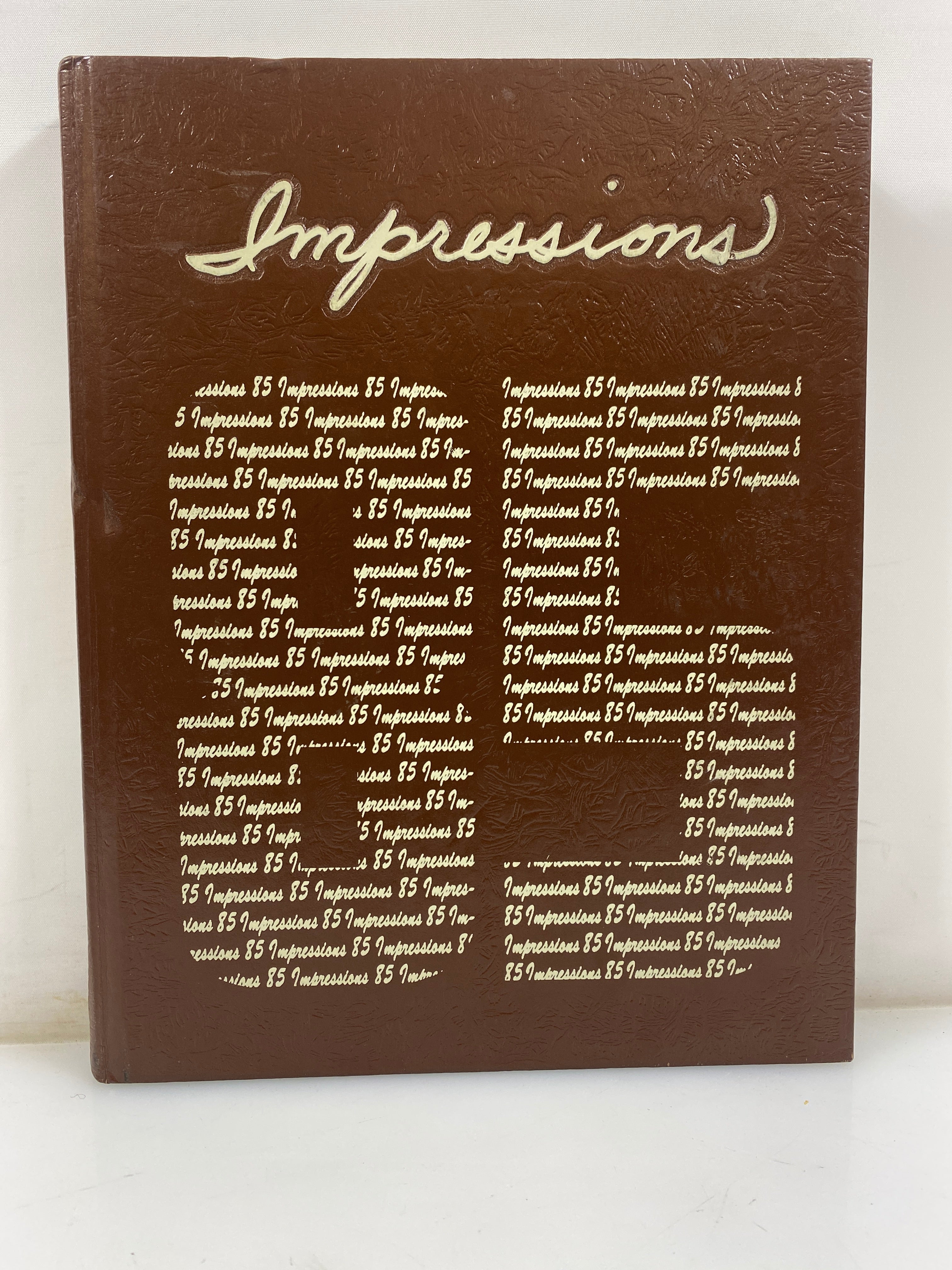 1985 "Concept" Western High School Yearbook Bay City, MI HC