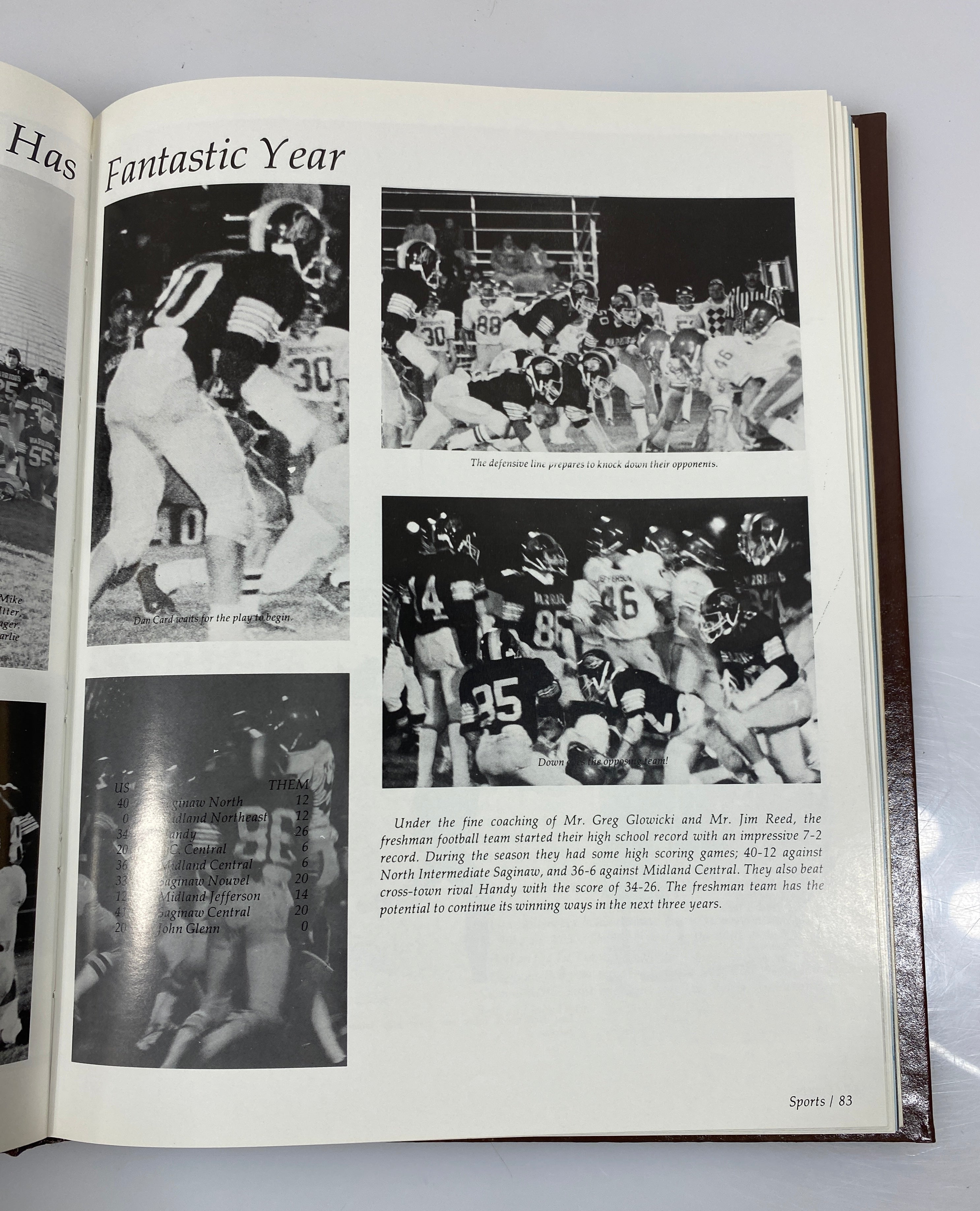 1985 "Concept" Western High School Yearbook Bay City, MI HC