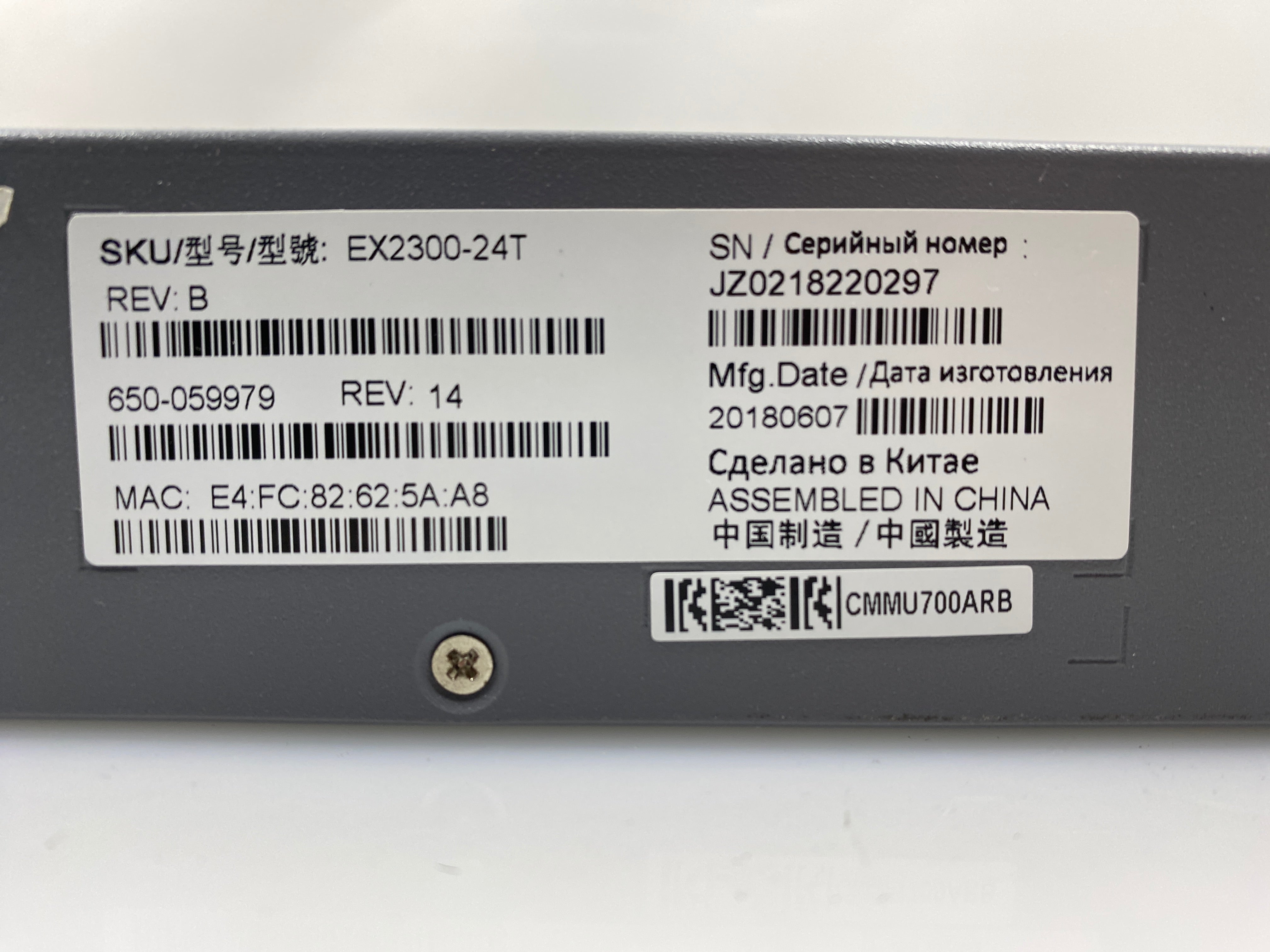 Juniper Networks EX2300-24T Ethernet Switch