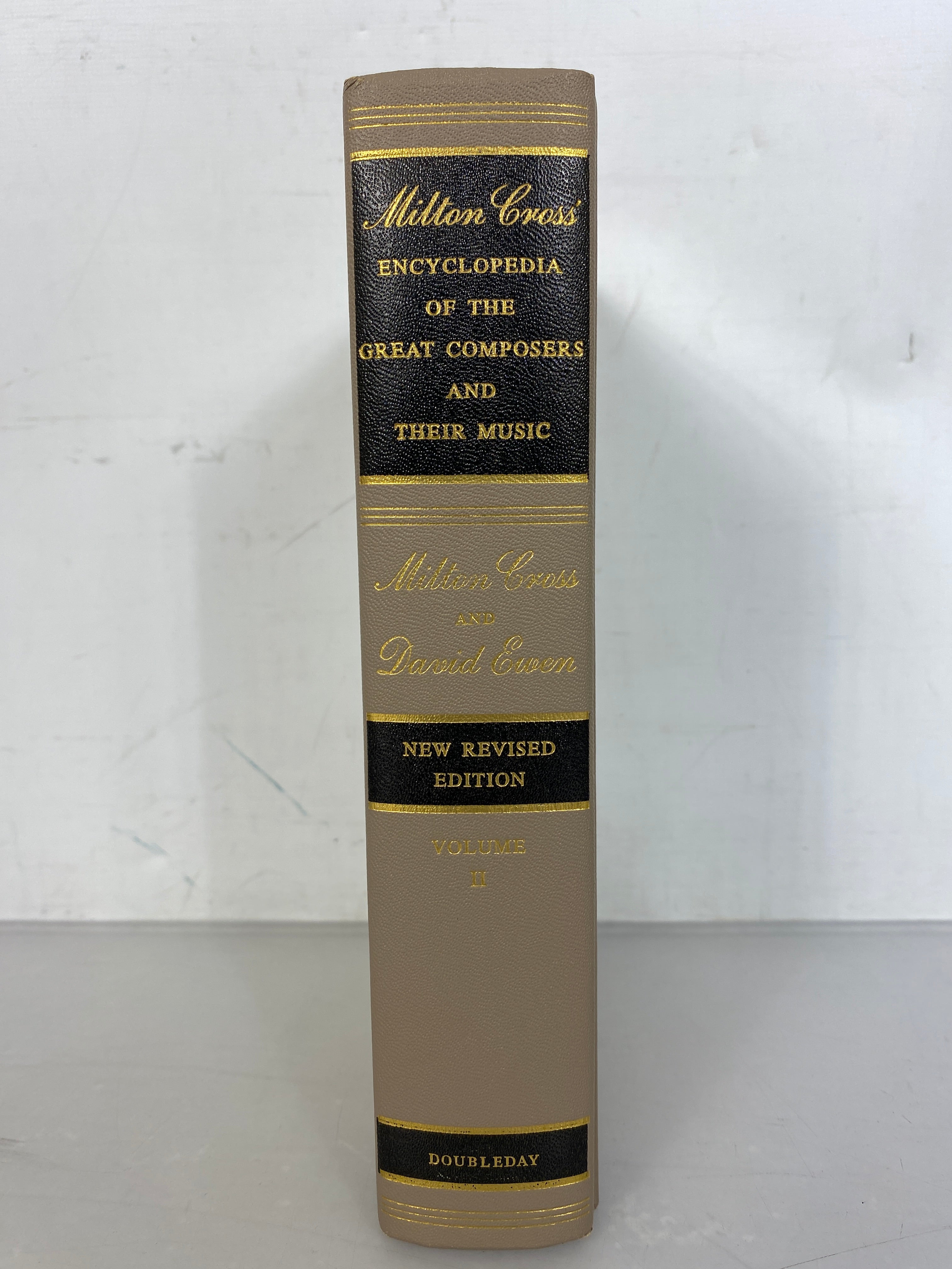2 Volume Set of Milton Cross' Encyclopedia of the Great Composers and Their Music 1962 BCE HC DJ