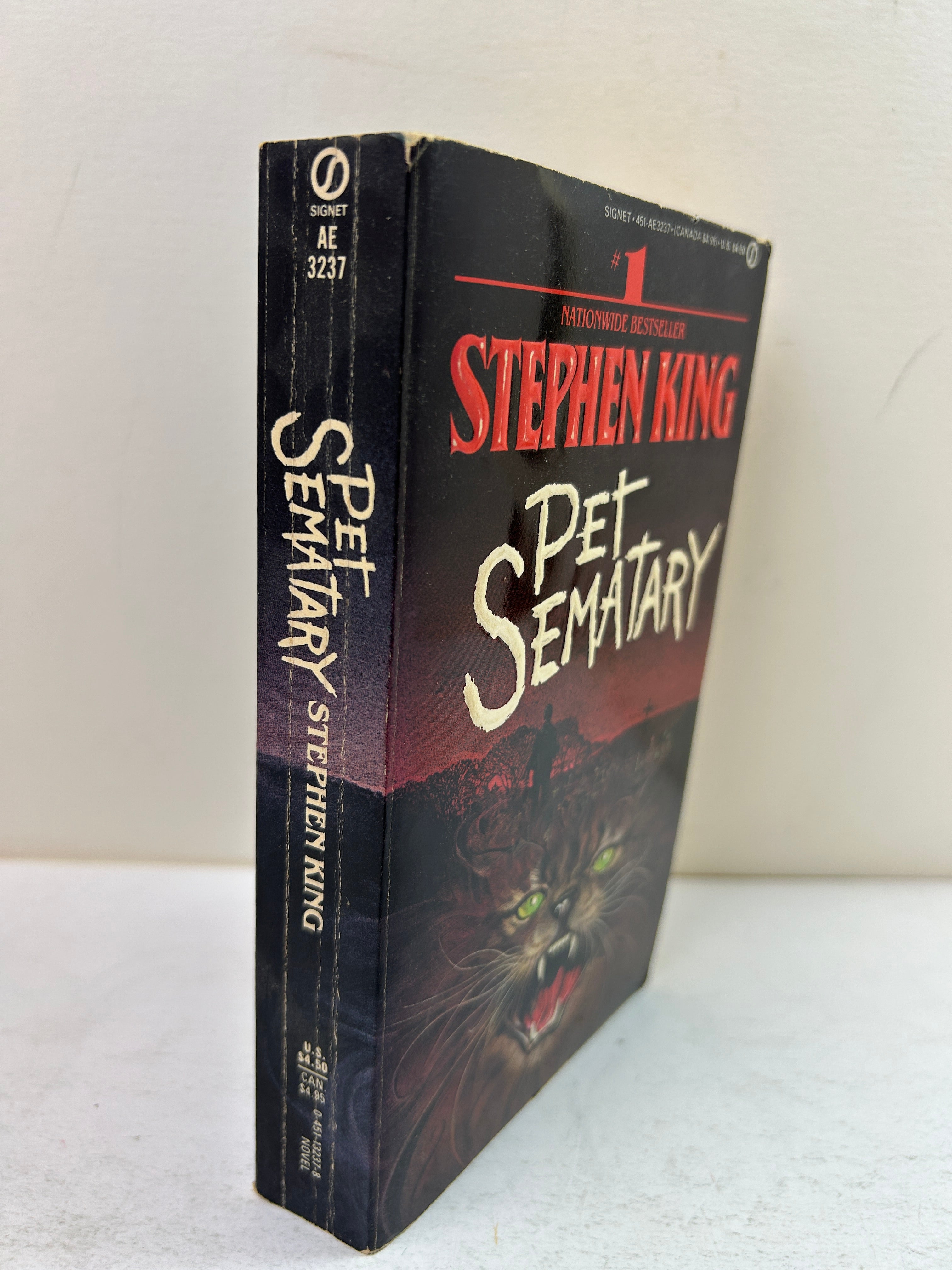 Pet Sematary by Stephen King 1st Signet 1st Print Paperback 1983 SC