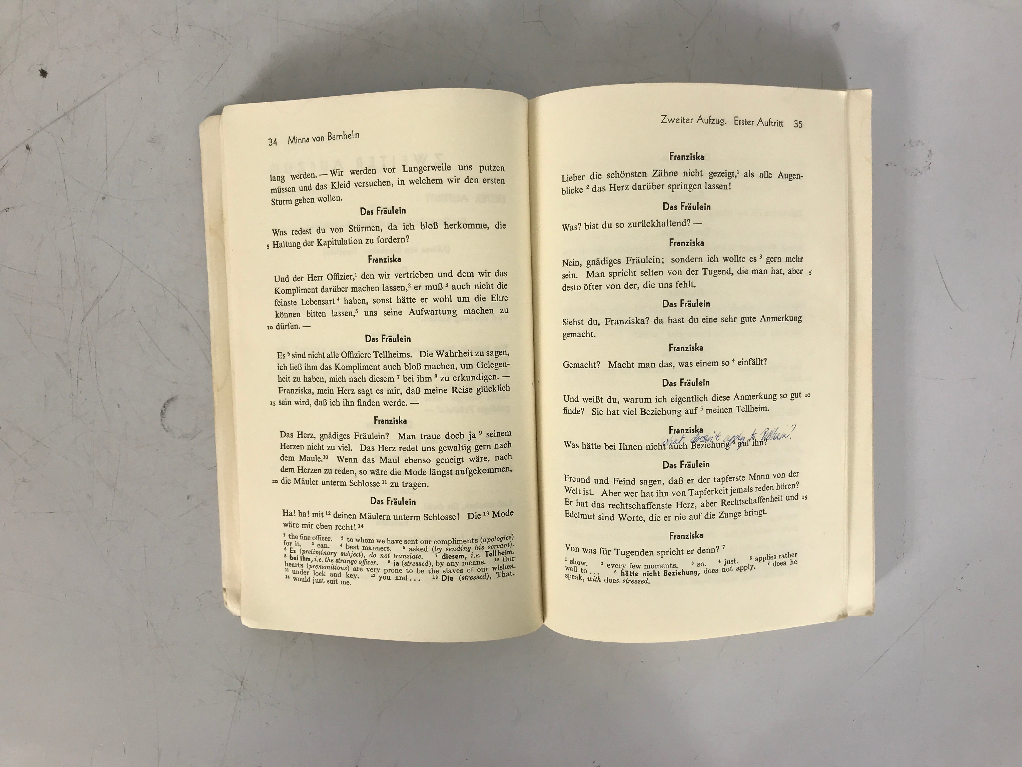 Lot of 2 German Lang Plays w/ Eng. Vocab by Lessing and Durrenmatt 1957, 1965 SC