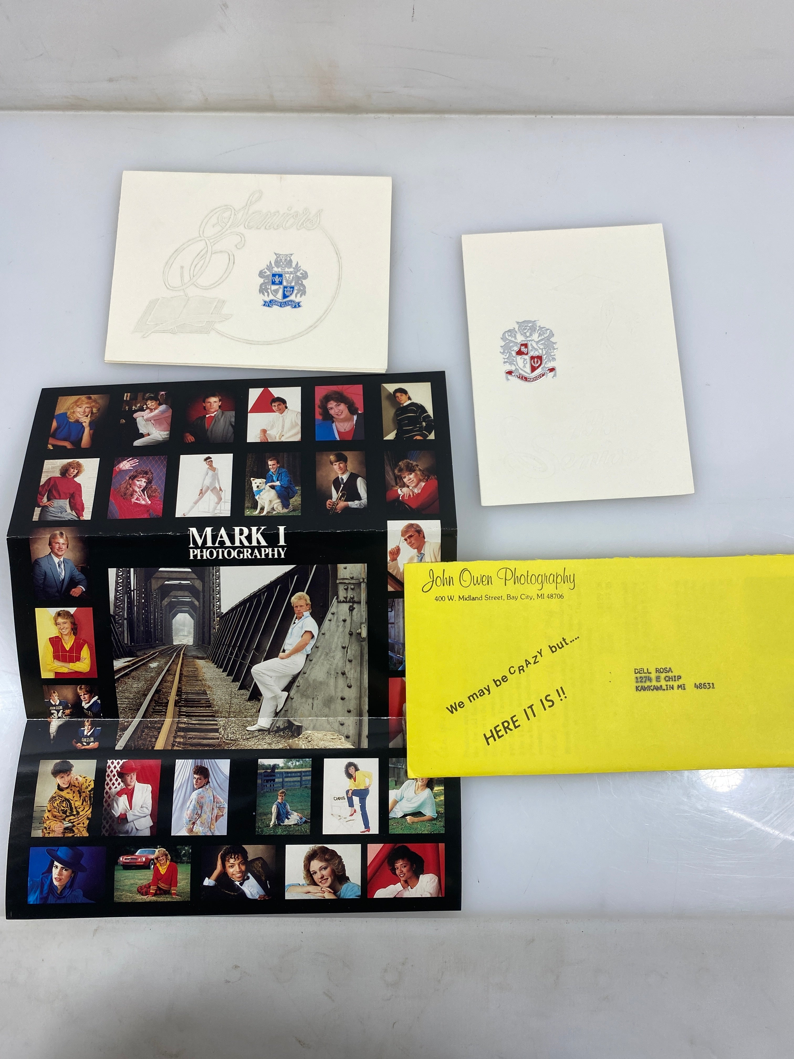 1986 "Concept" Western High School Yearbook Bay City, MI HC