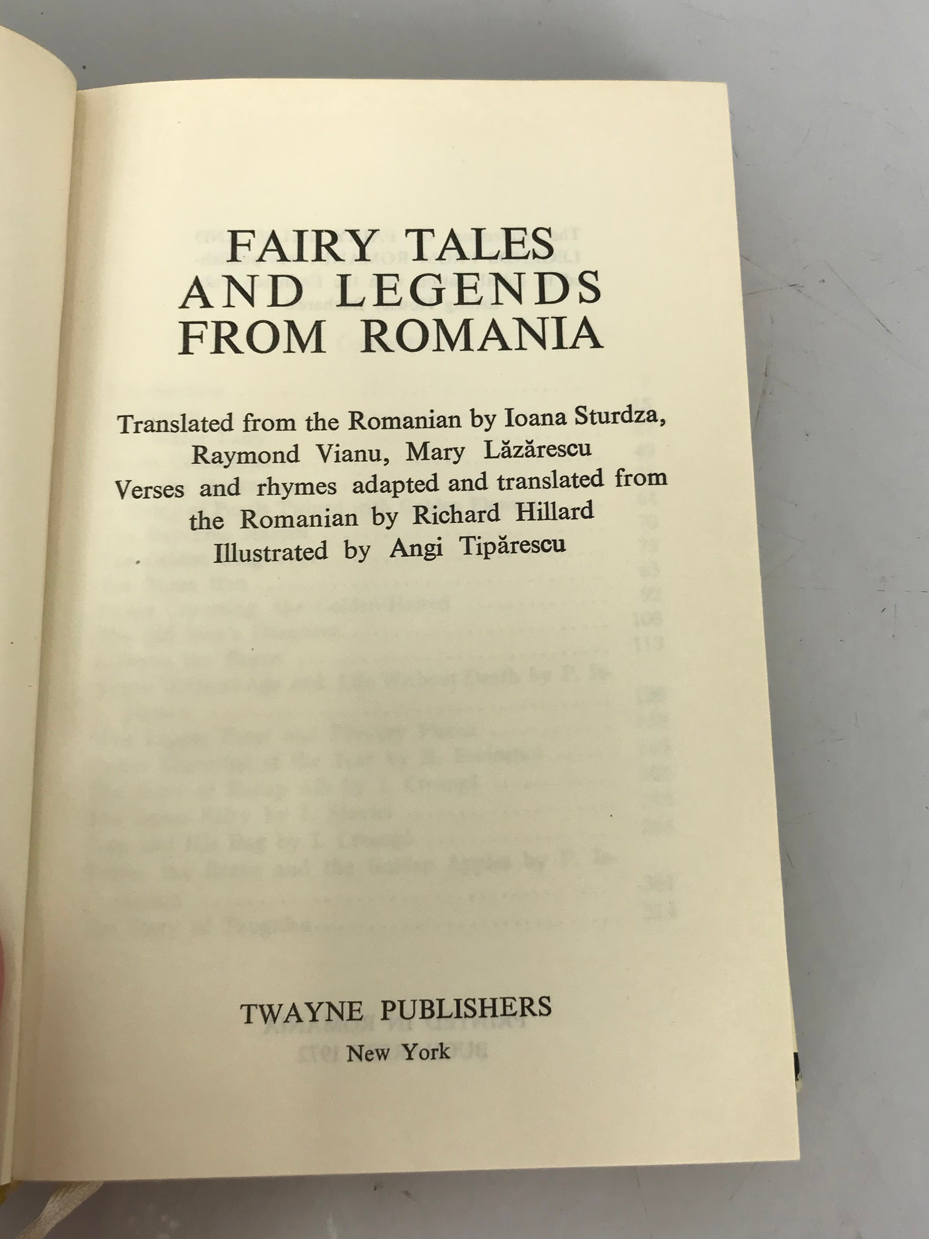 Fairy Tales and Legends From Romania Illustrated 1972 HC DJ
