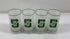 St of 4 Vintage Michigan State University x Mobil Frosted Cups