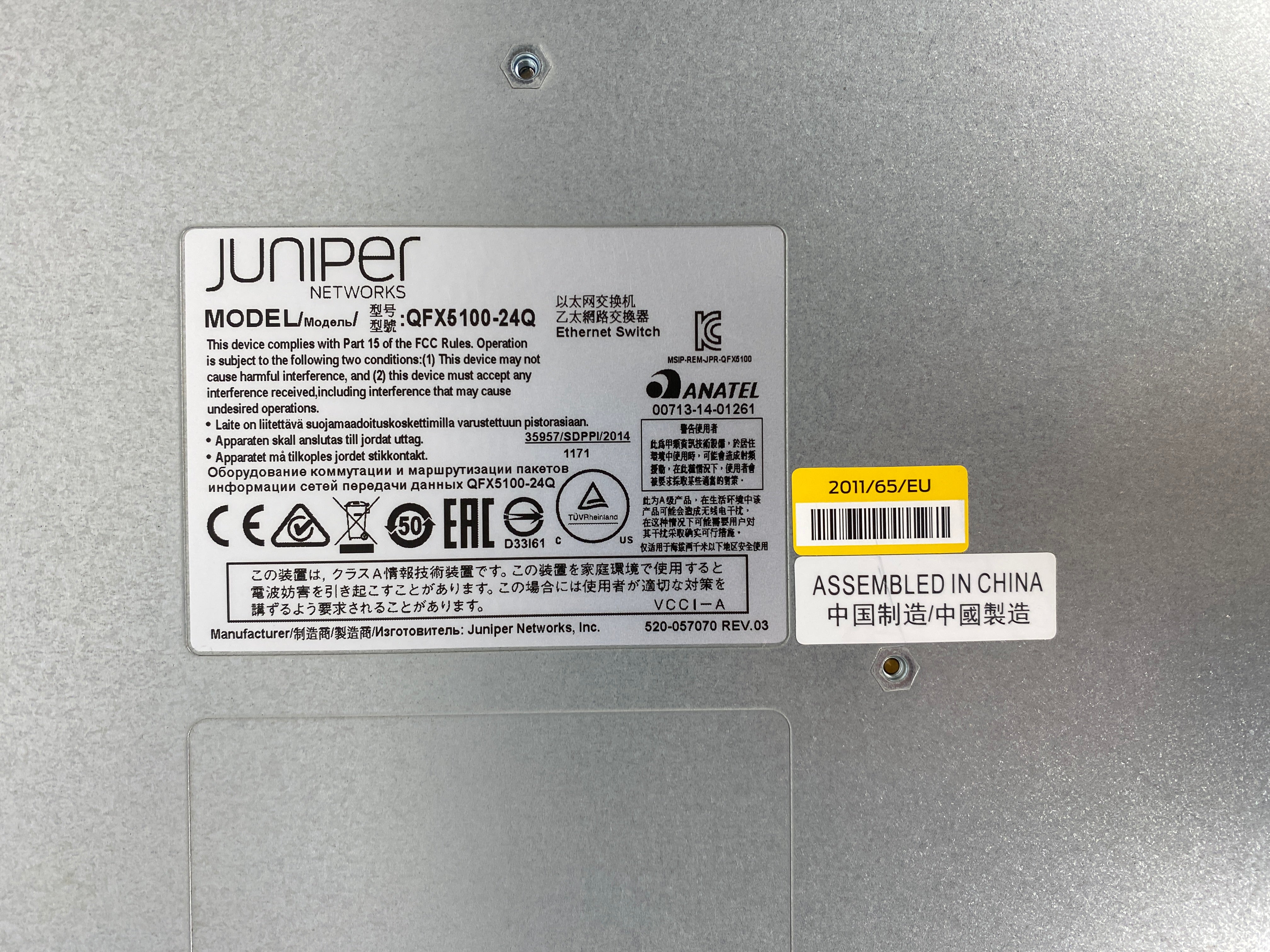 Juniper QFX5100-24Q Ethernet Switch #3