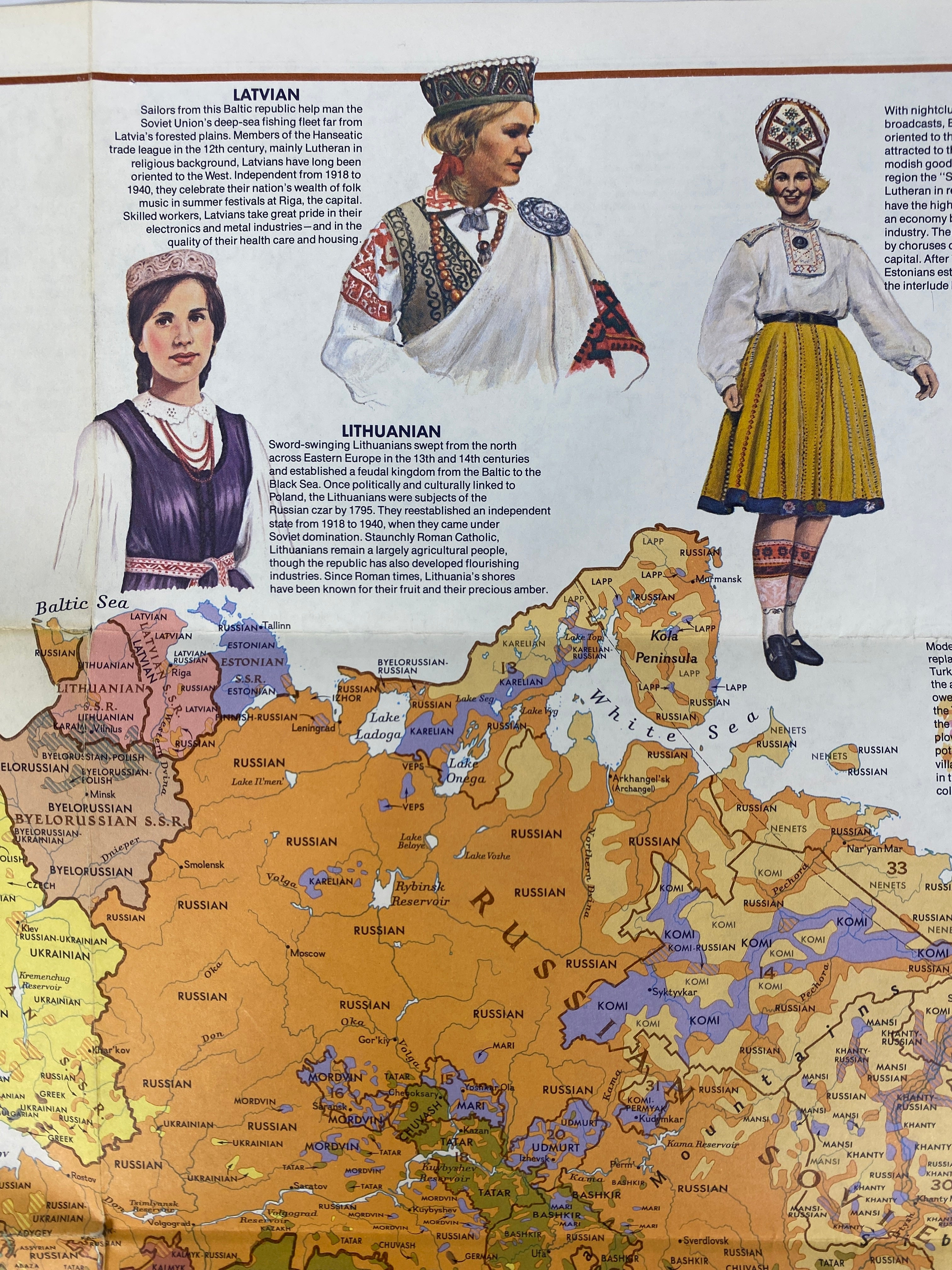 Lot of Vintage Maps of the Soviet Union 1965-1976