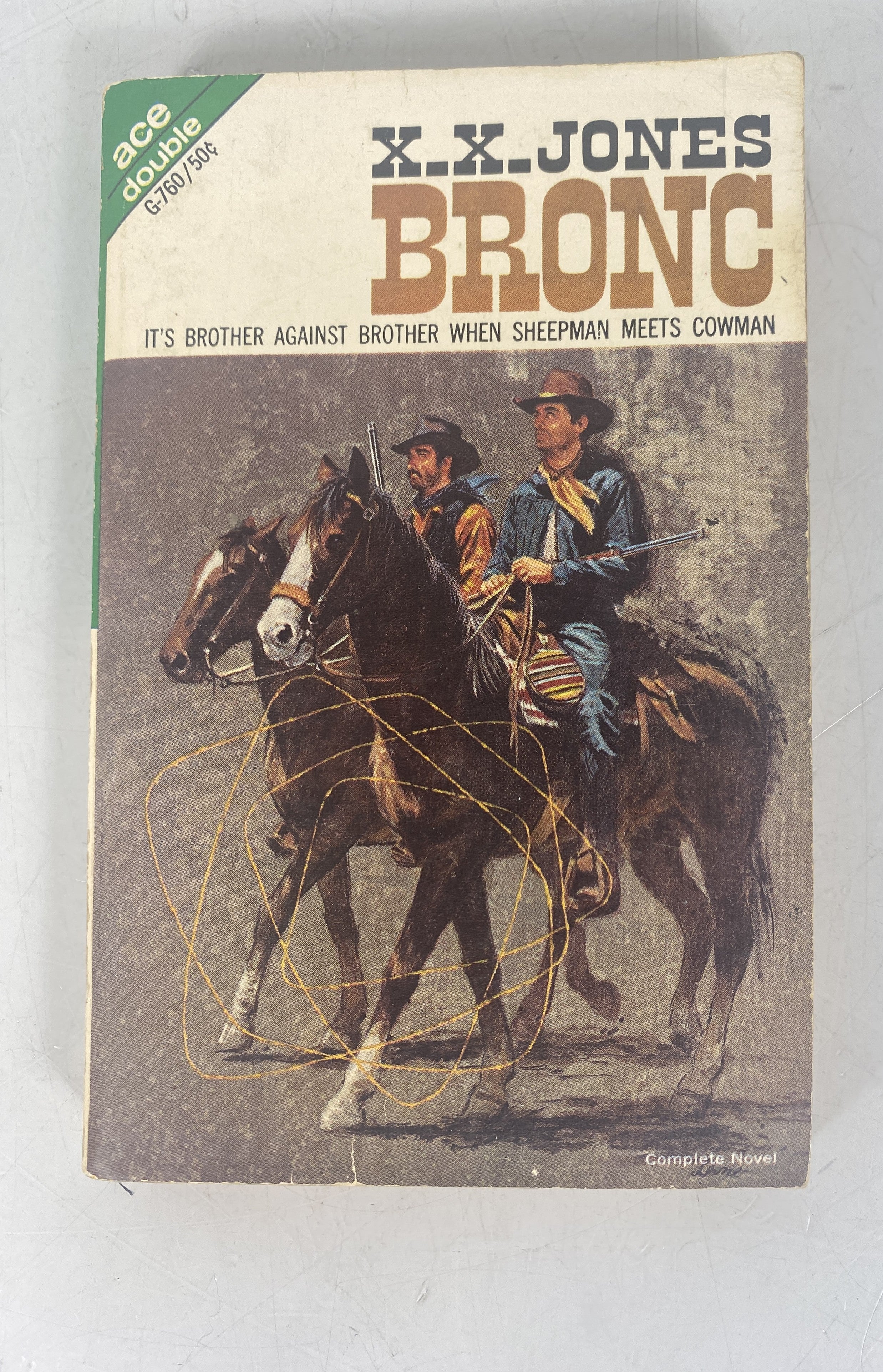 The Vengeance Ghost / Bronc Ace Double Western paperback