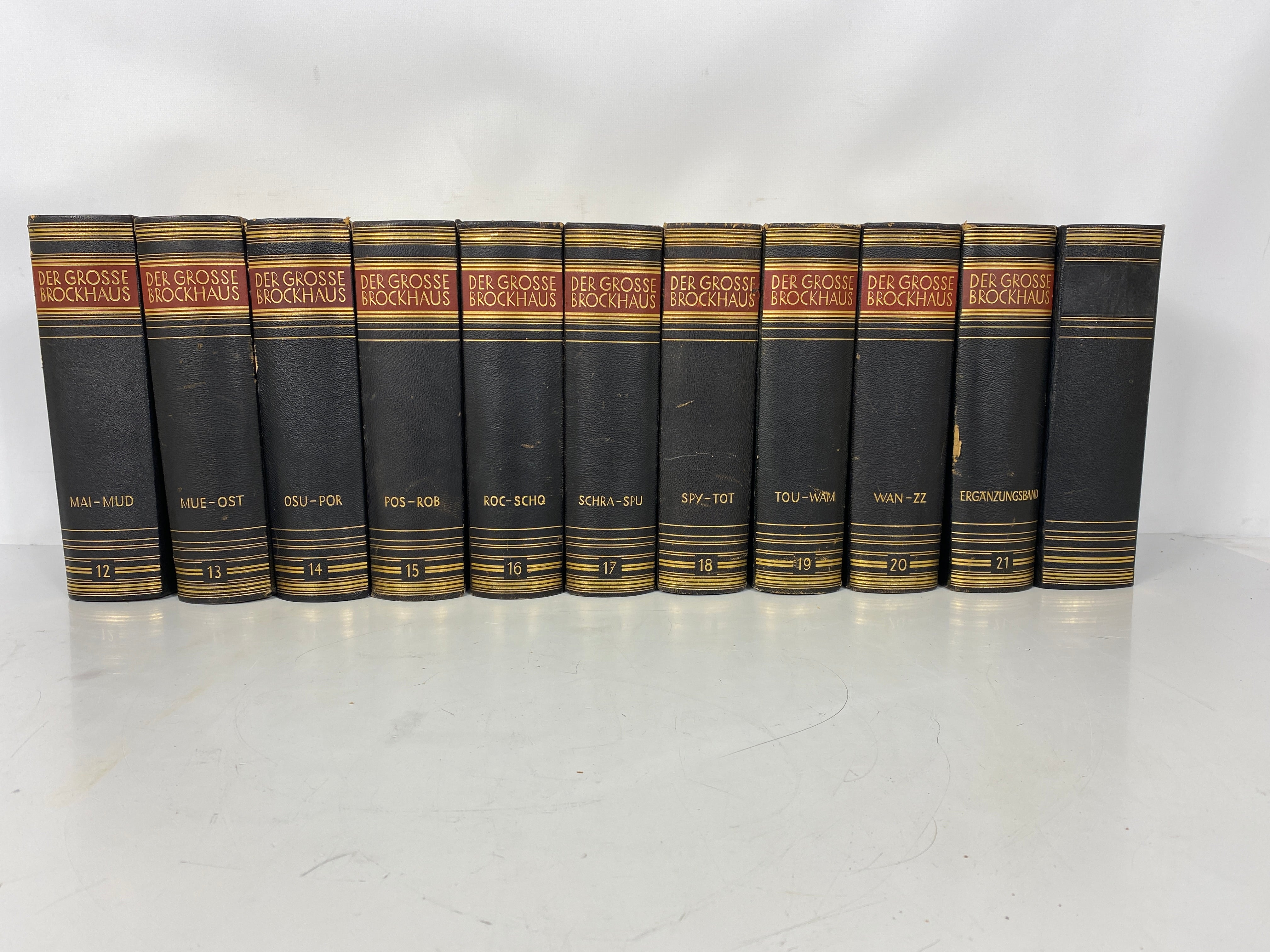 22 Volume Complete Set Der Grosse Brockhaus German Encyclopedia 1928 Edition