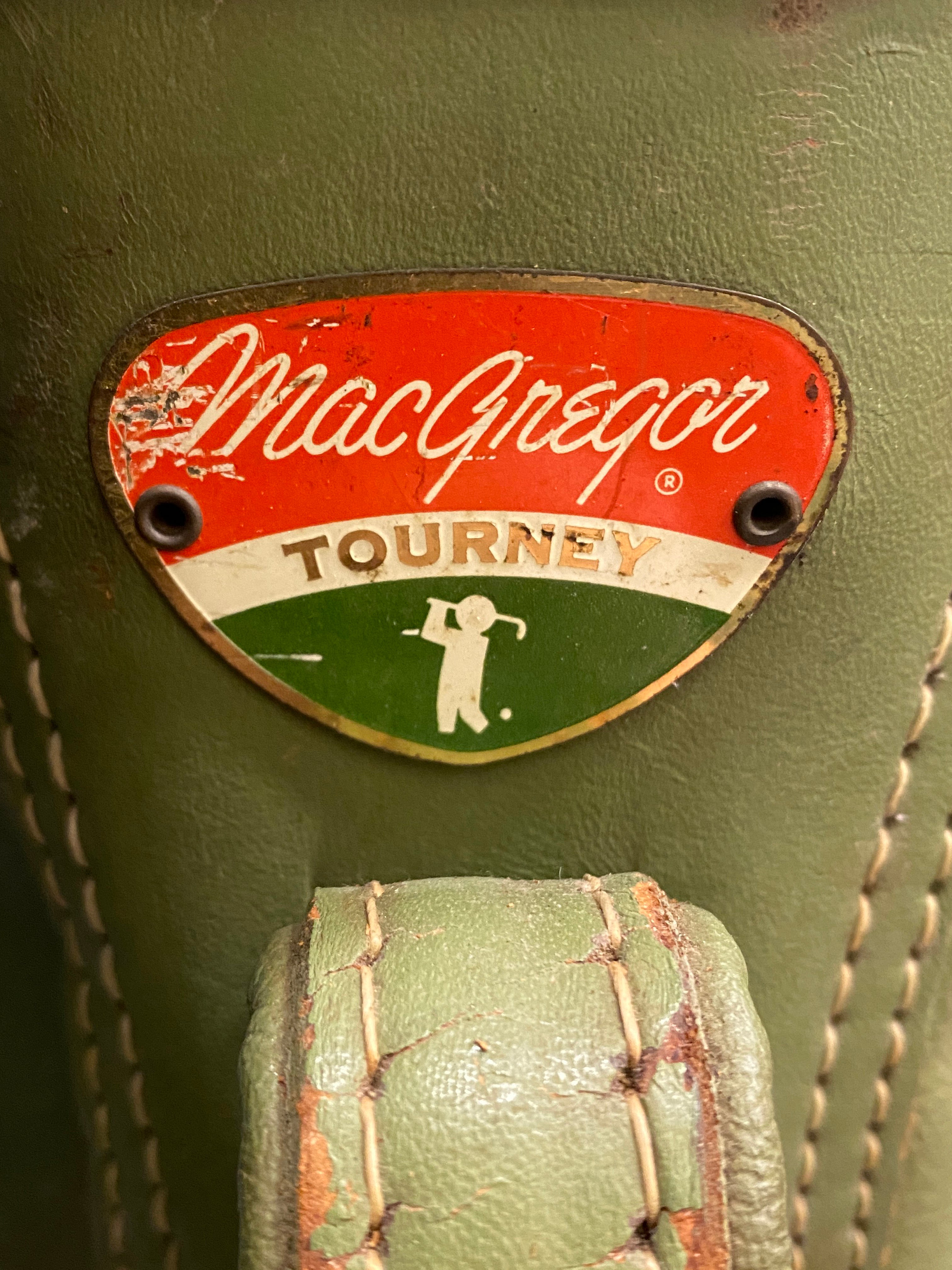 Vintage Green MacGregor Golf Bag with Cover