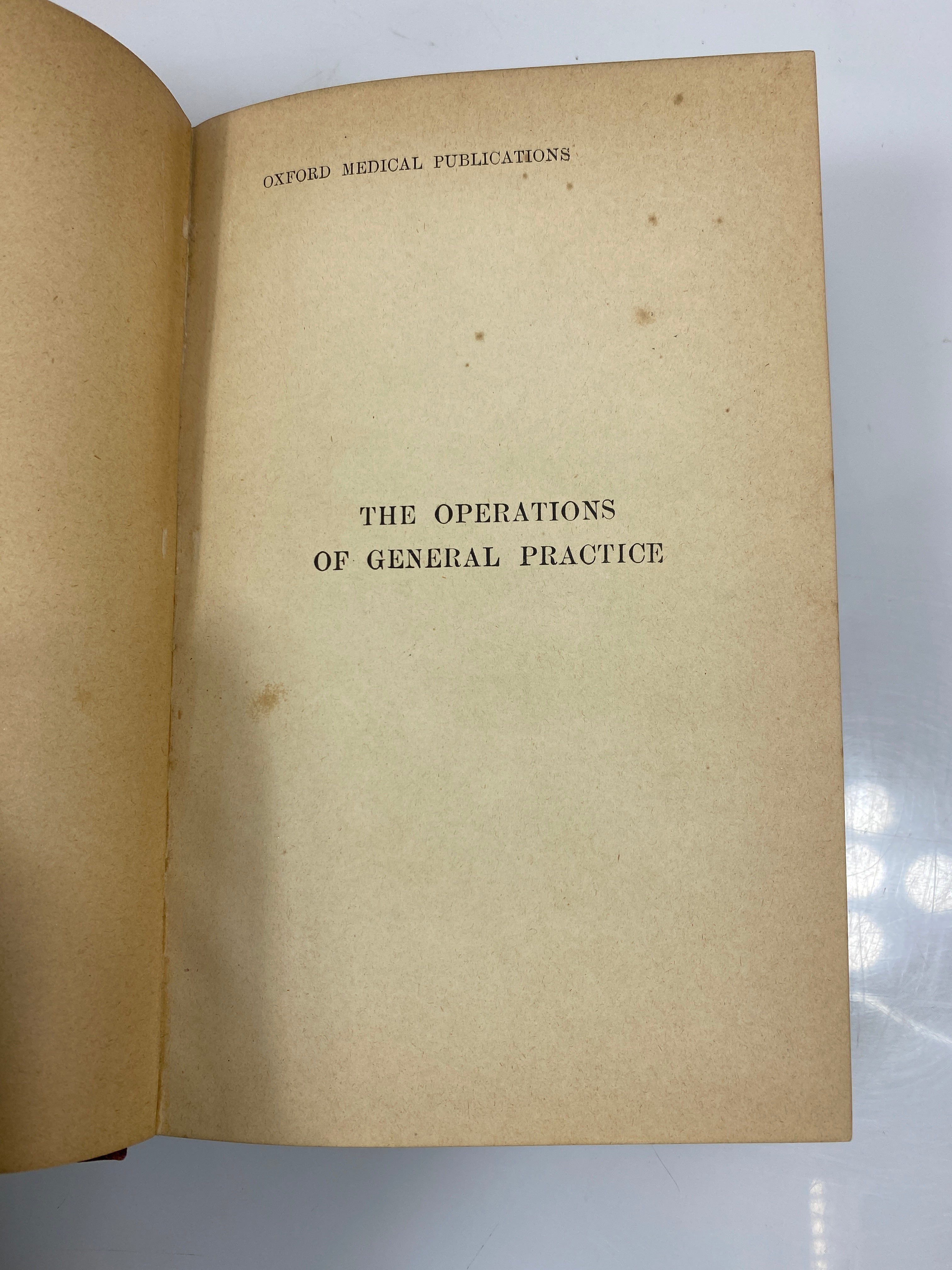 The Operations of General Practice by Corner/Pinches 2nd Ed. 1908 Antique HC