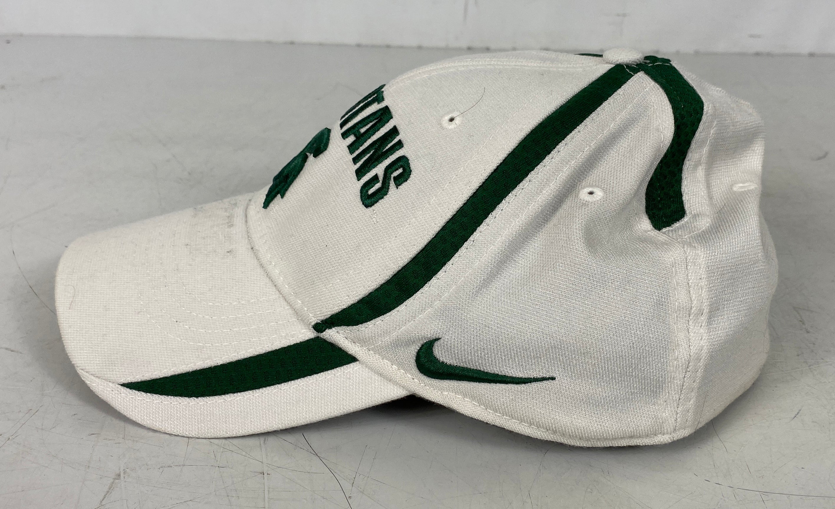 Nike MSU White Fitted Baseball Hat