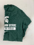Mens Nike Track & Field Green MSU Shirt XXL *New*
