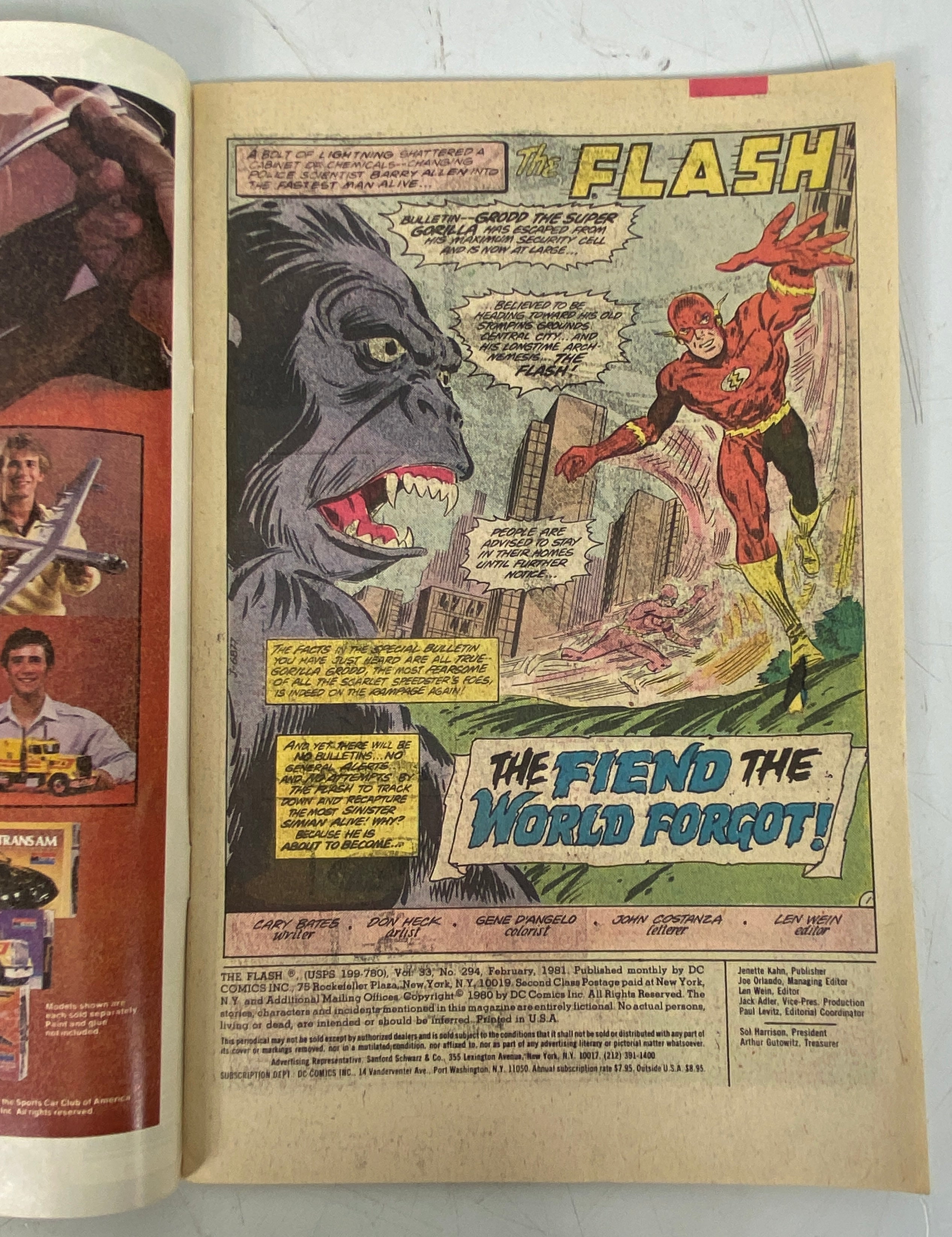 Lot of 5 The Flash #291-295 (1980-1981)