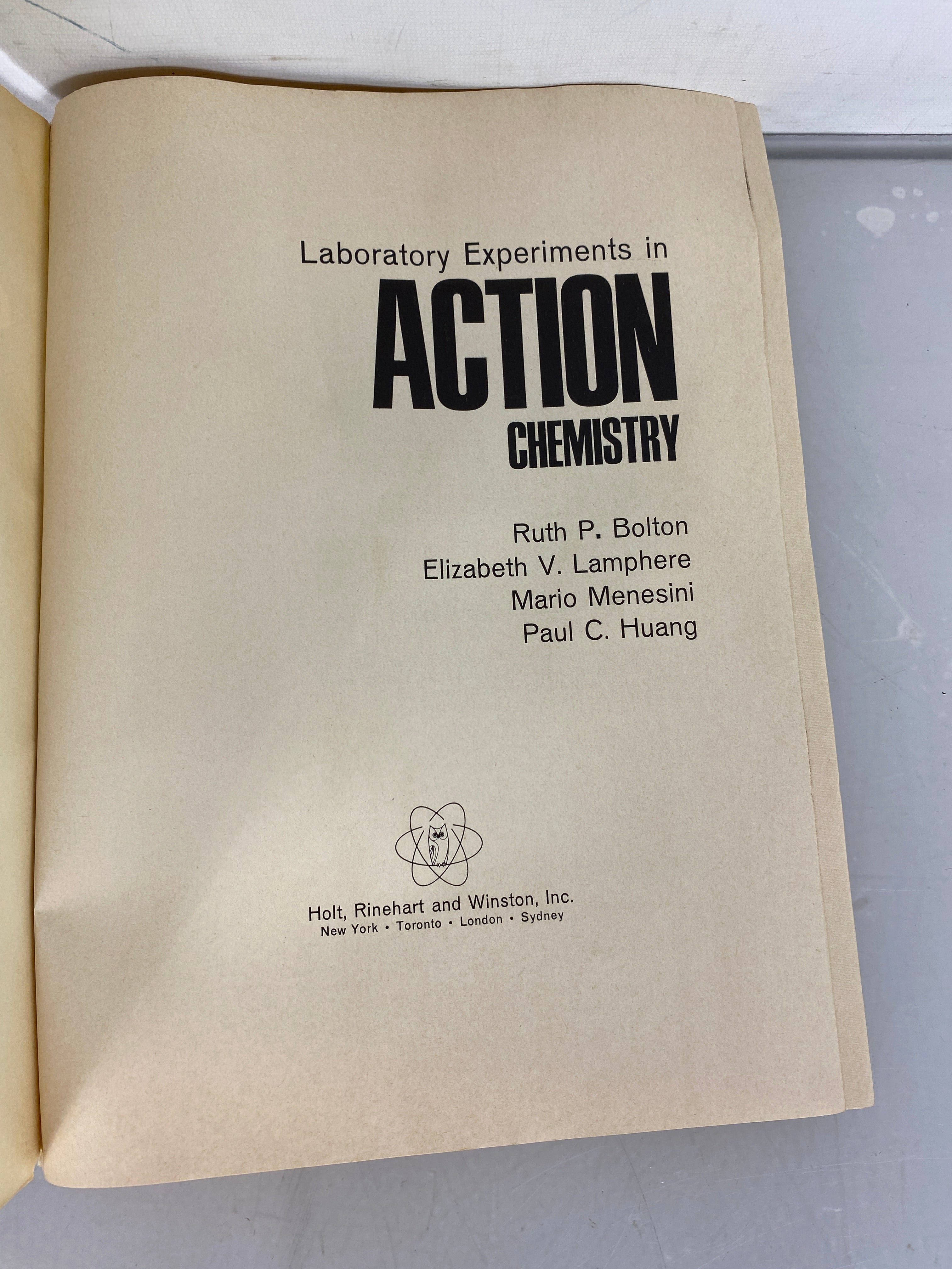 Lot of 2 Chemistry Workbooks 1973-1982 SC