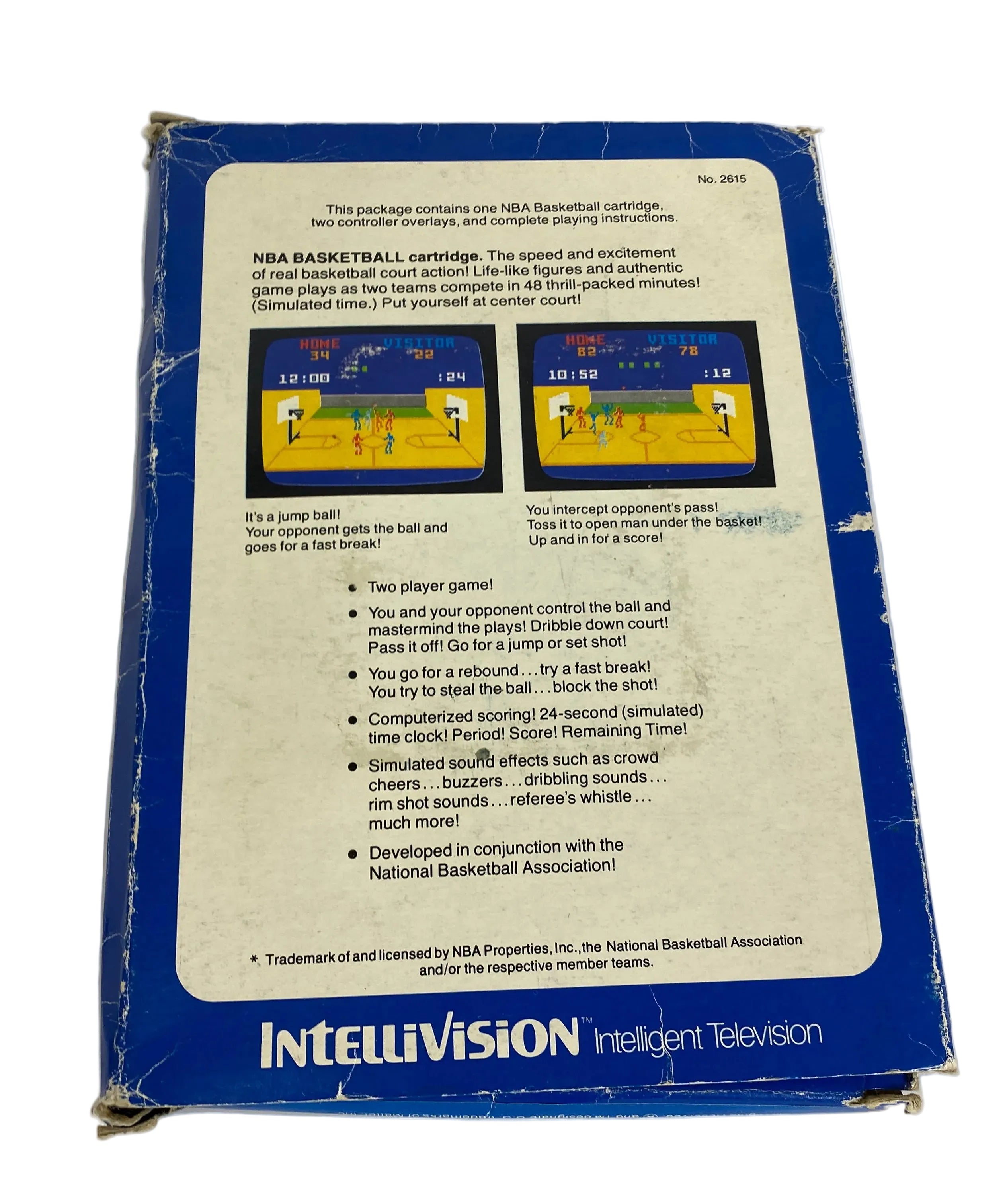 Intellivision NBA Basketball Video Game