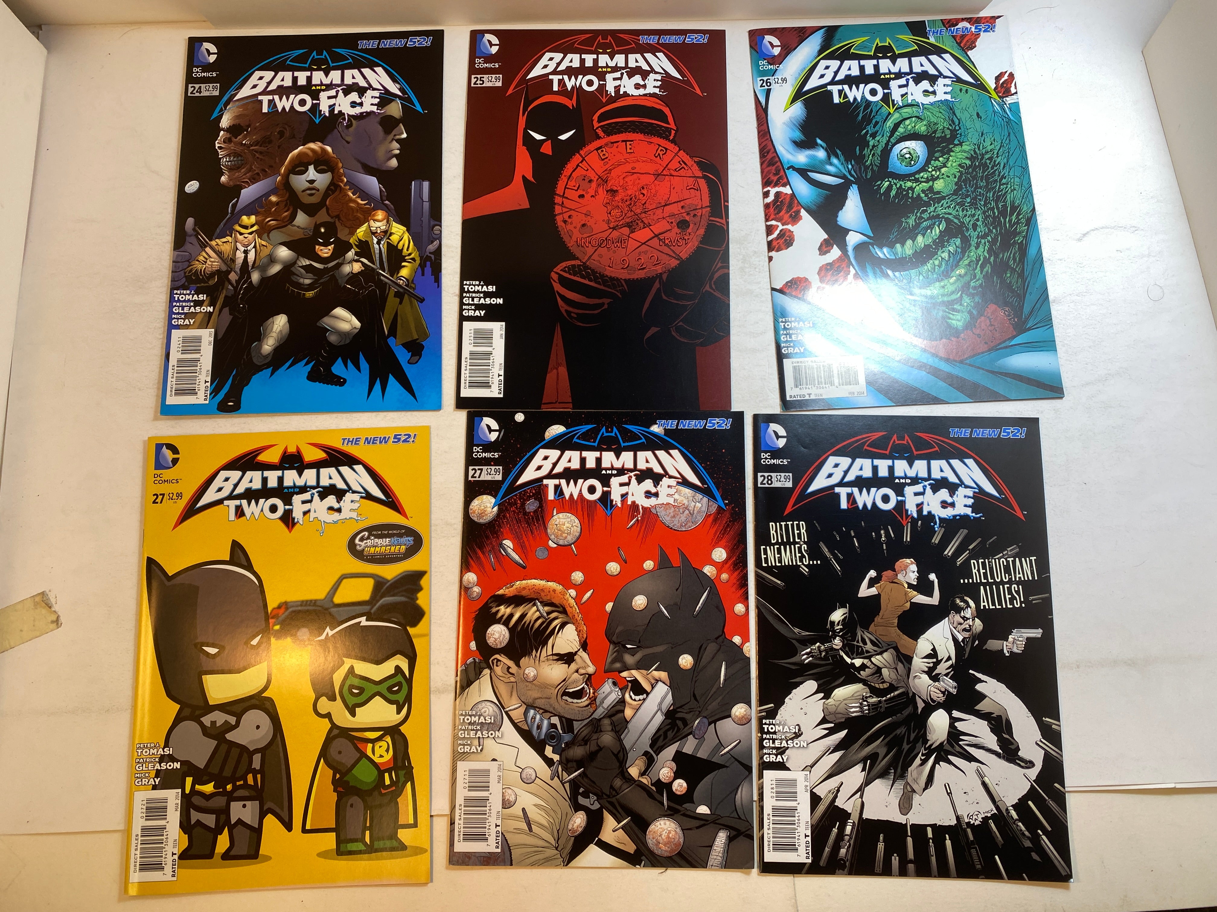 Lot of 6 Batman Two-Face DC Comics 2013-2014