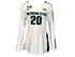 Nike White 2018-2021 Long Sleeve Volleyball Jersey #20 w/ Patch Women's Size M