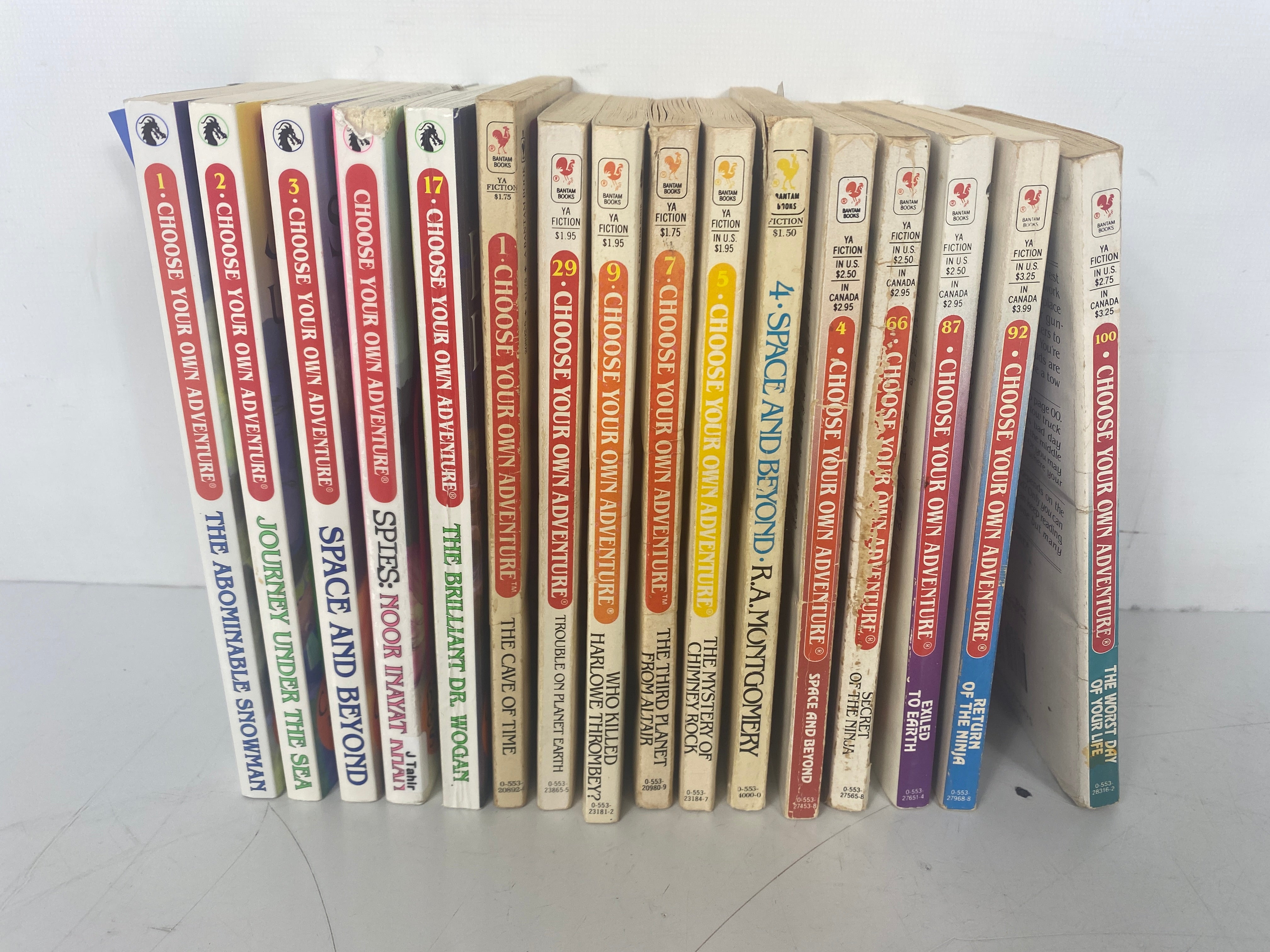 Choose Your Own Adventure -- Lot of 16 Books -- Nos. 1,2,3,4,5,7,9,29,66,87,92,100+