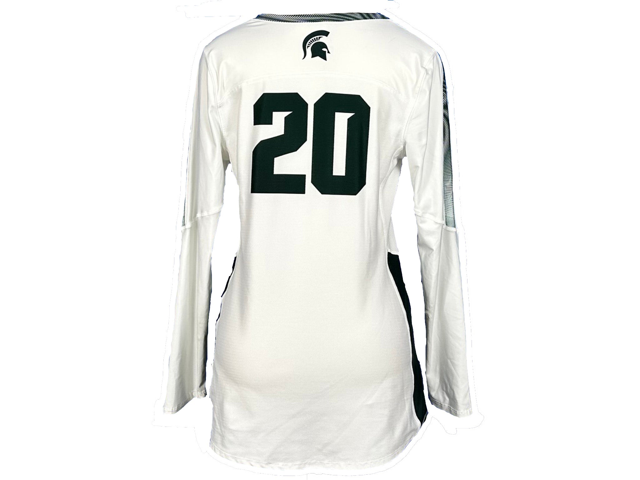 Nike White 2018-2021 Long Sleeve Volleyball Jersey #20 w/ Patch Women's Size M