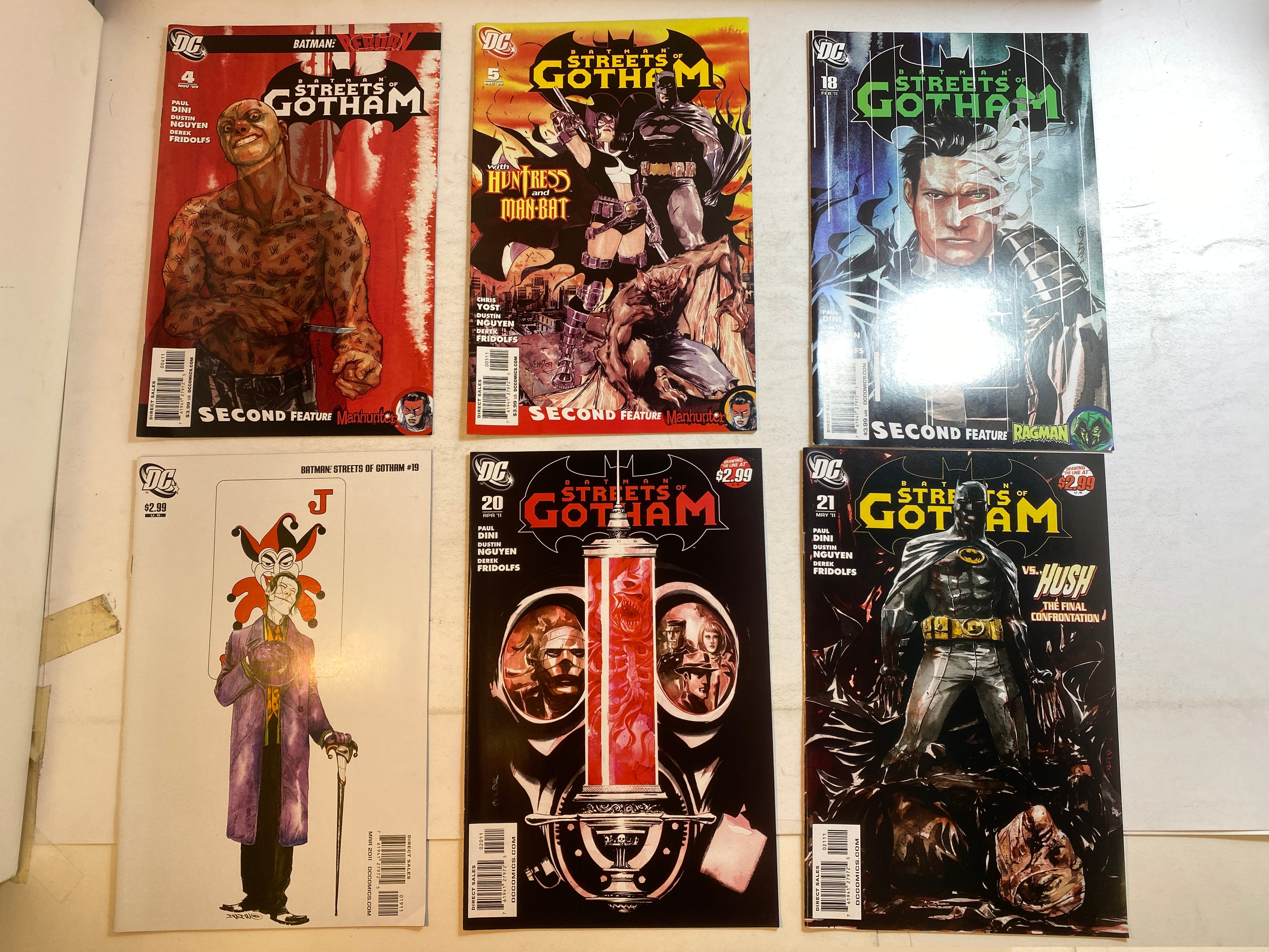 Lot of 6 Batman Streets of Gotham DC Comics 2009-2011