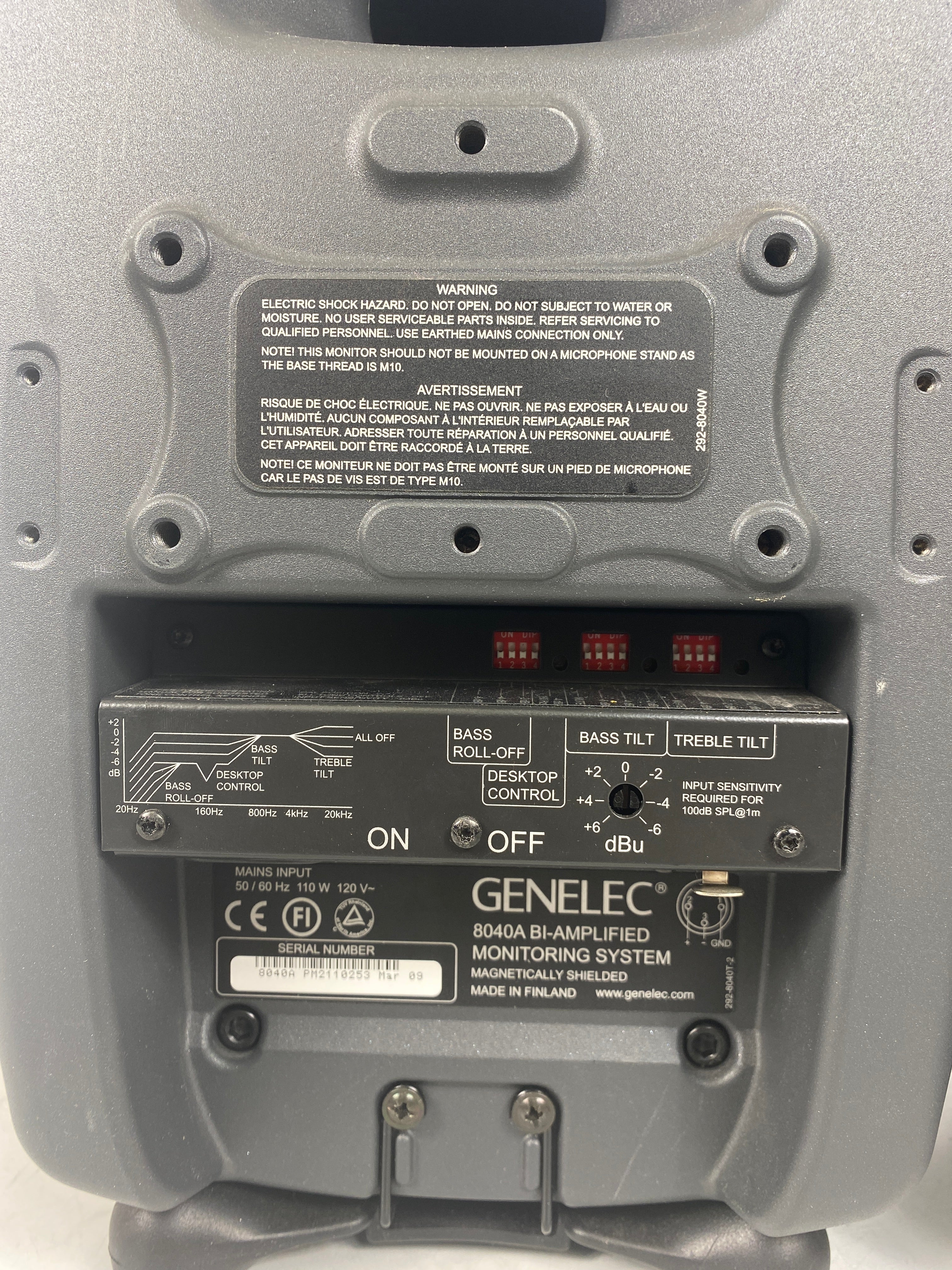 Genelec 8040A Bi-Amplified Monitoring System Speakers Set