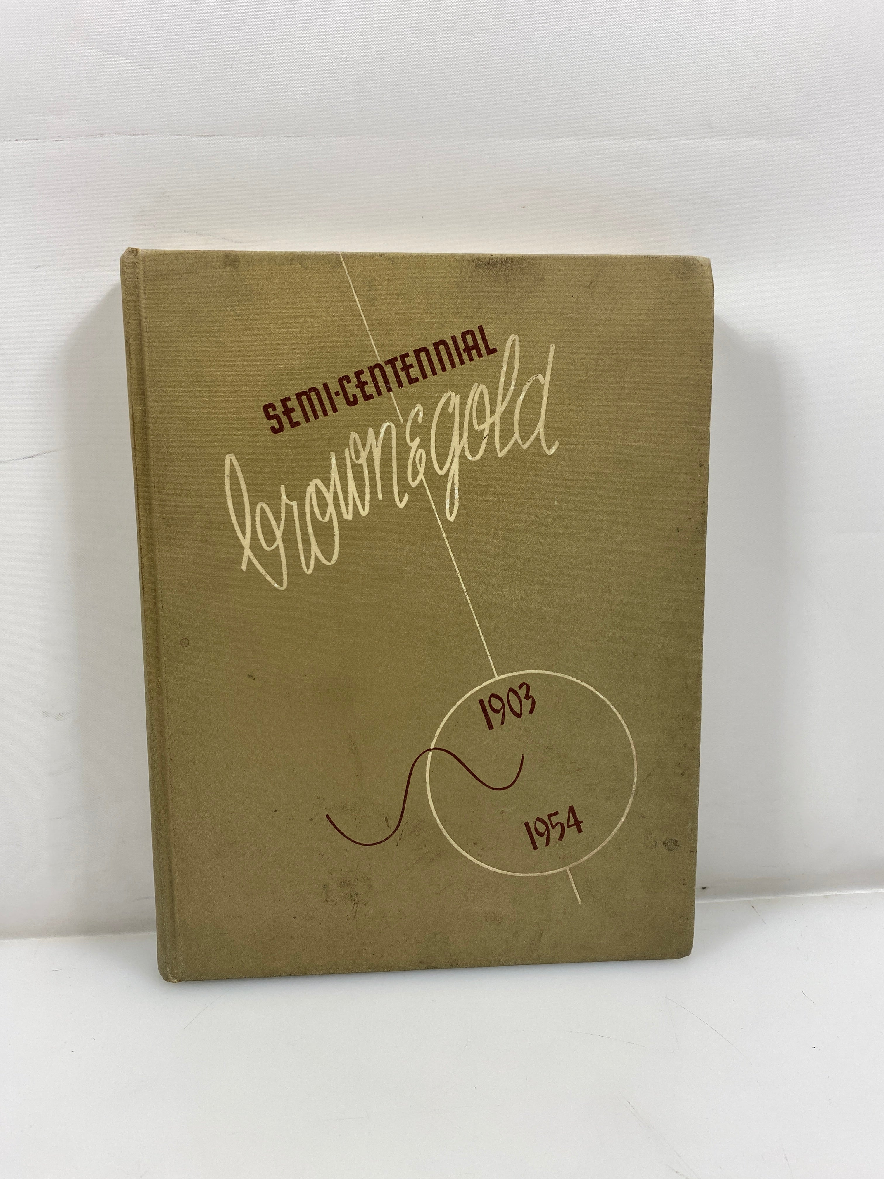 1954 "Brown & Gold" Western Michigan University Yearbook Kalamazoo MI HC