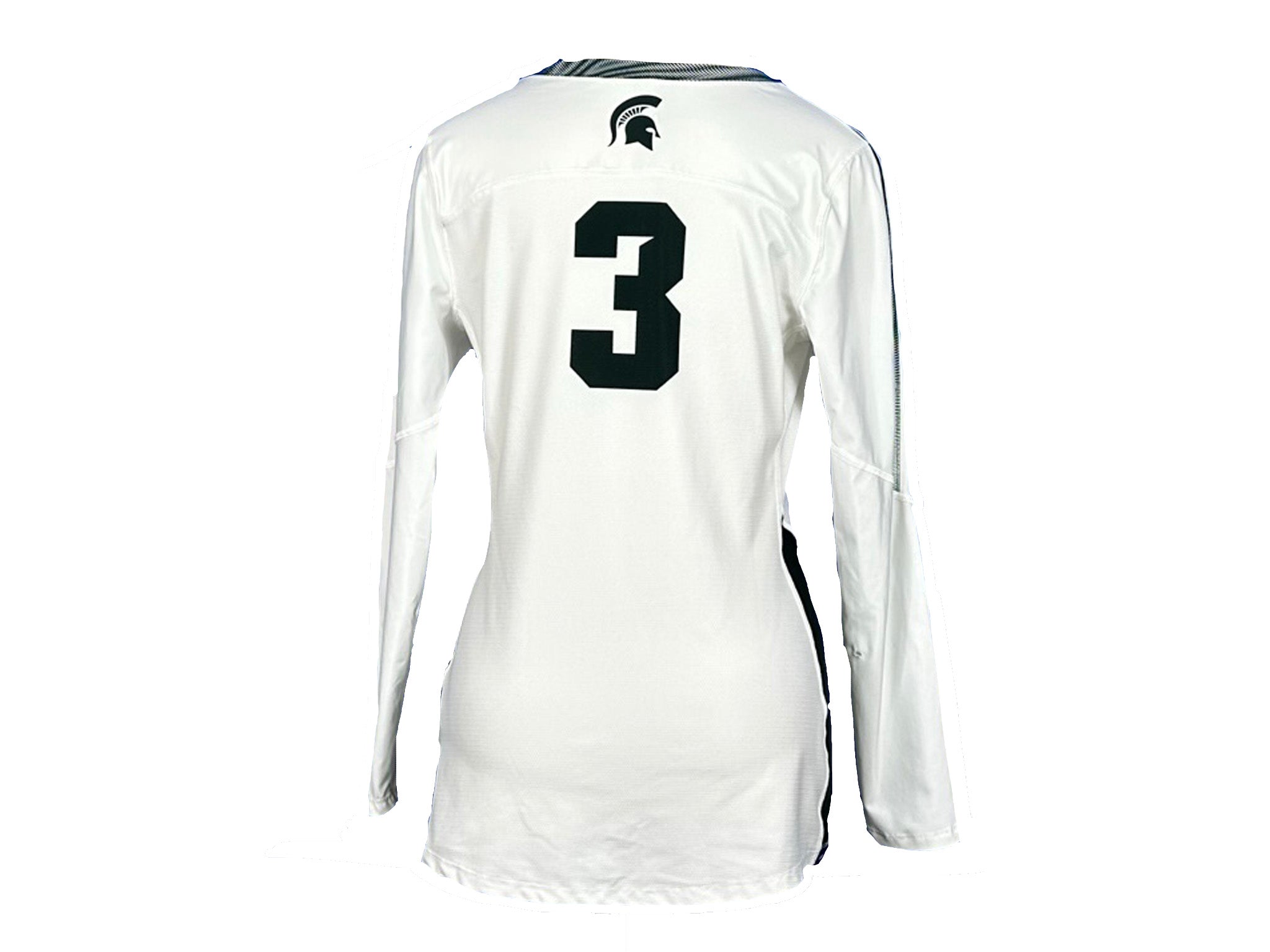 Nike White 2018-2021 Long Sleeve Volleyball Jersey #3 w/ Patch Women's Size M