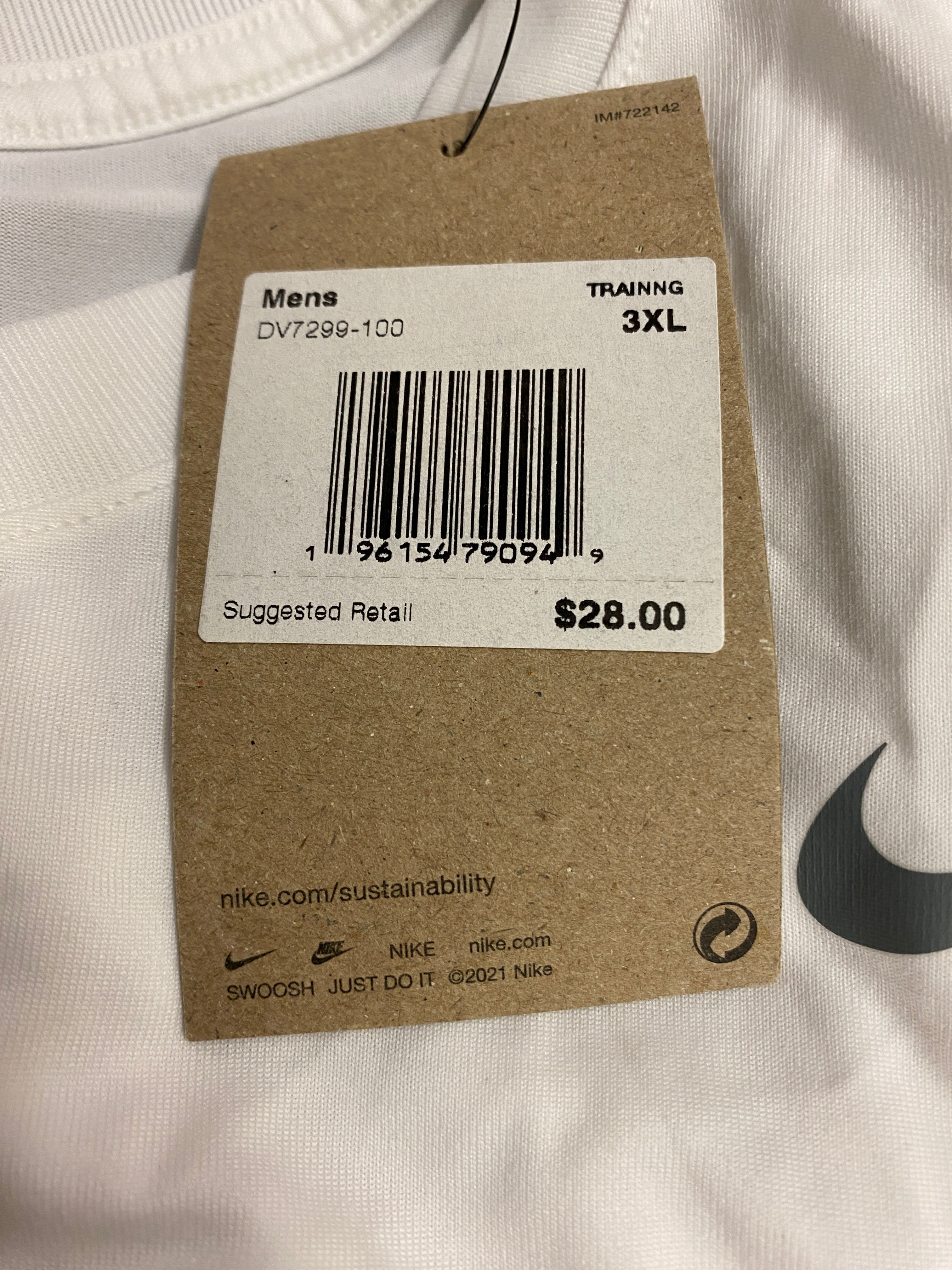 Mens Nike Track & Field White MSU Shirt 3XL *New*