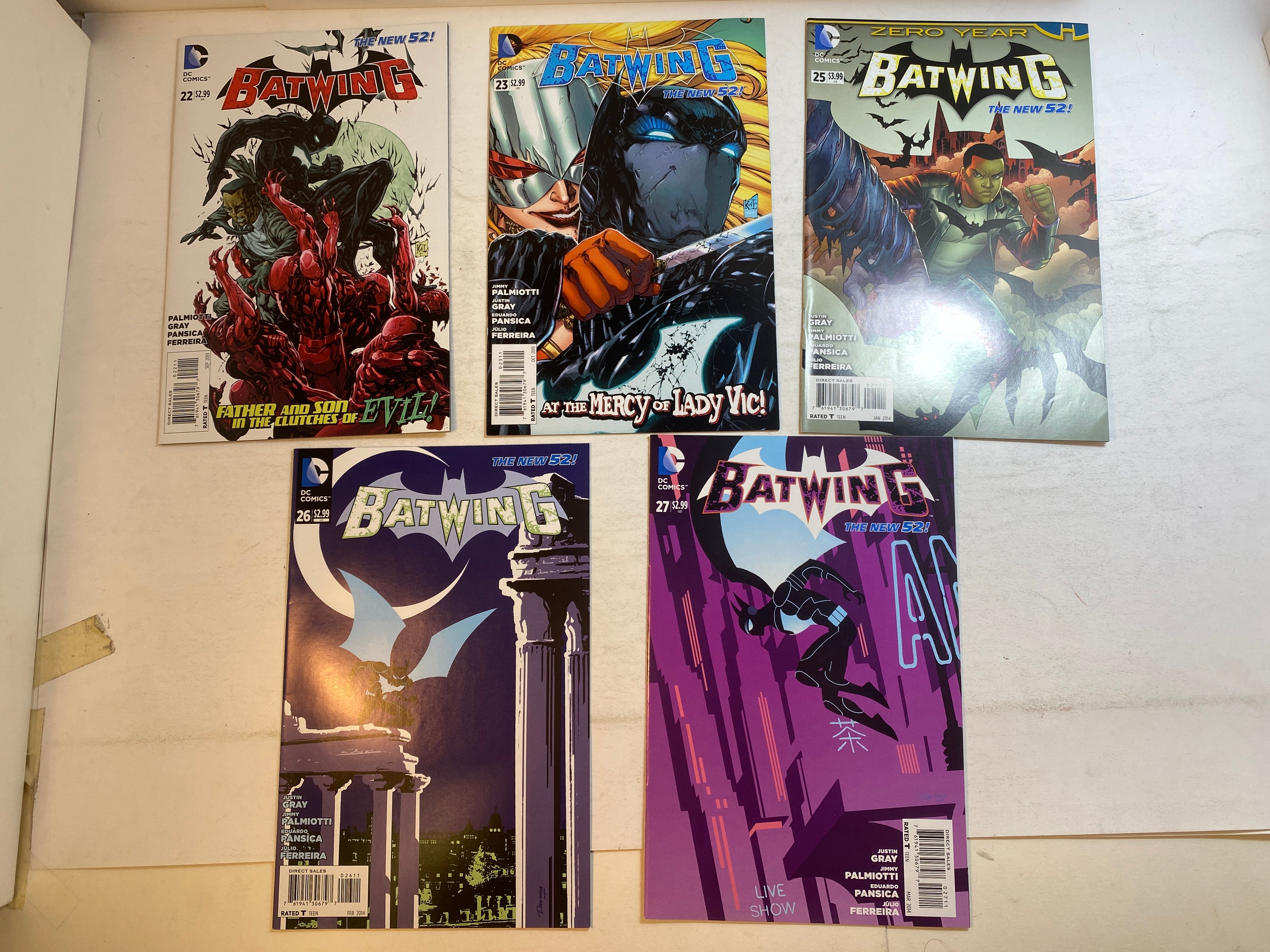 Lot of 5 Batwing DC Comics 2013-2014