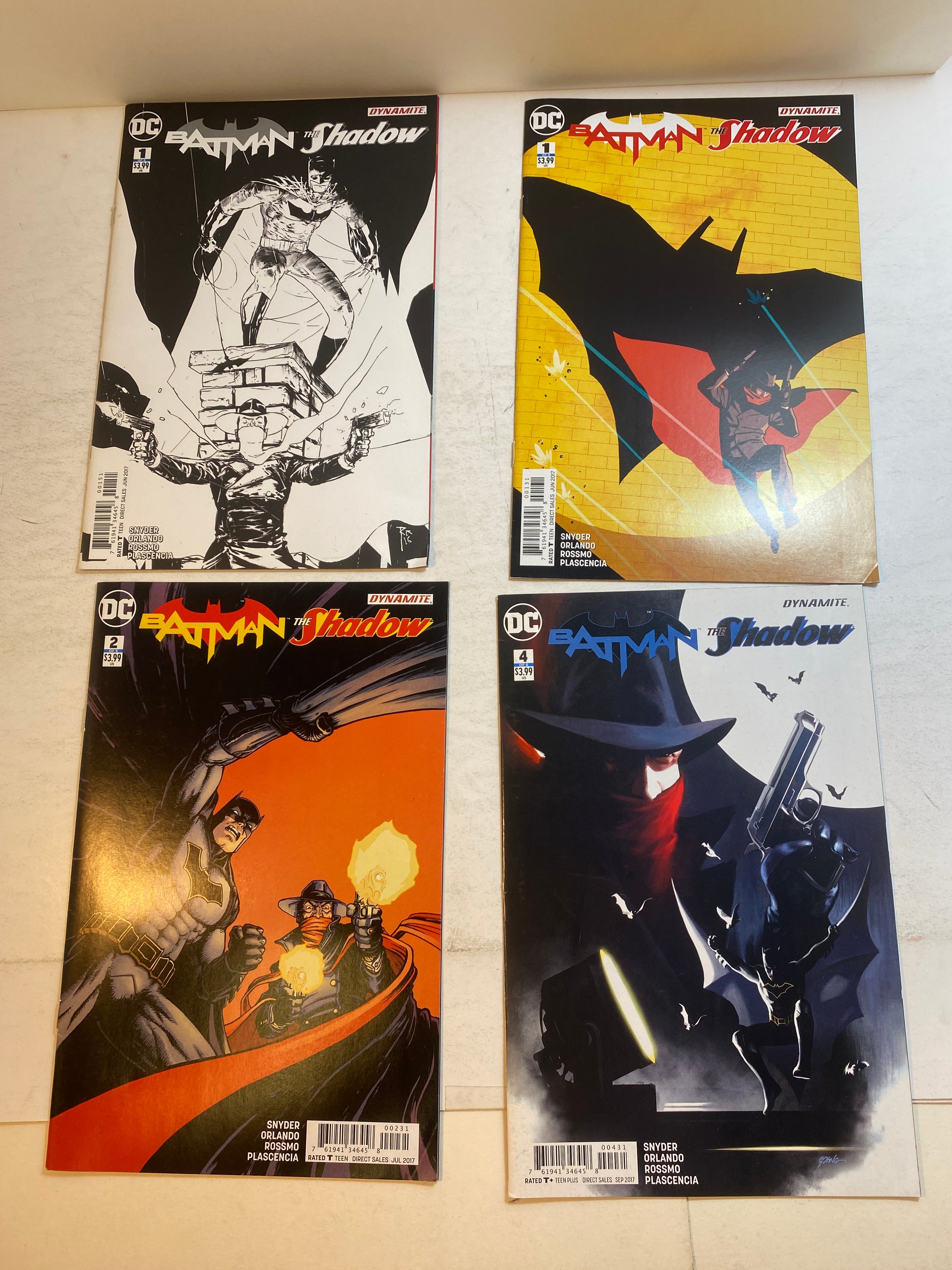 Lot of 4 Batman and the Shadow DC Comics 2017