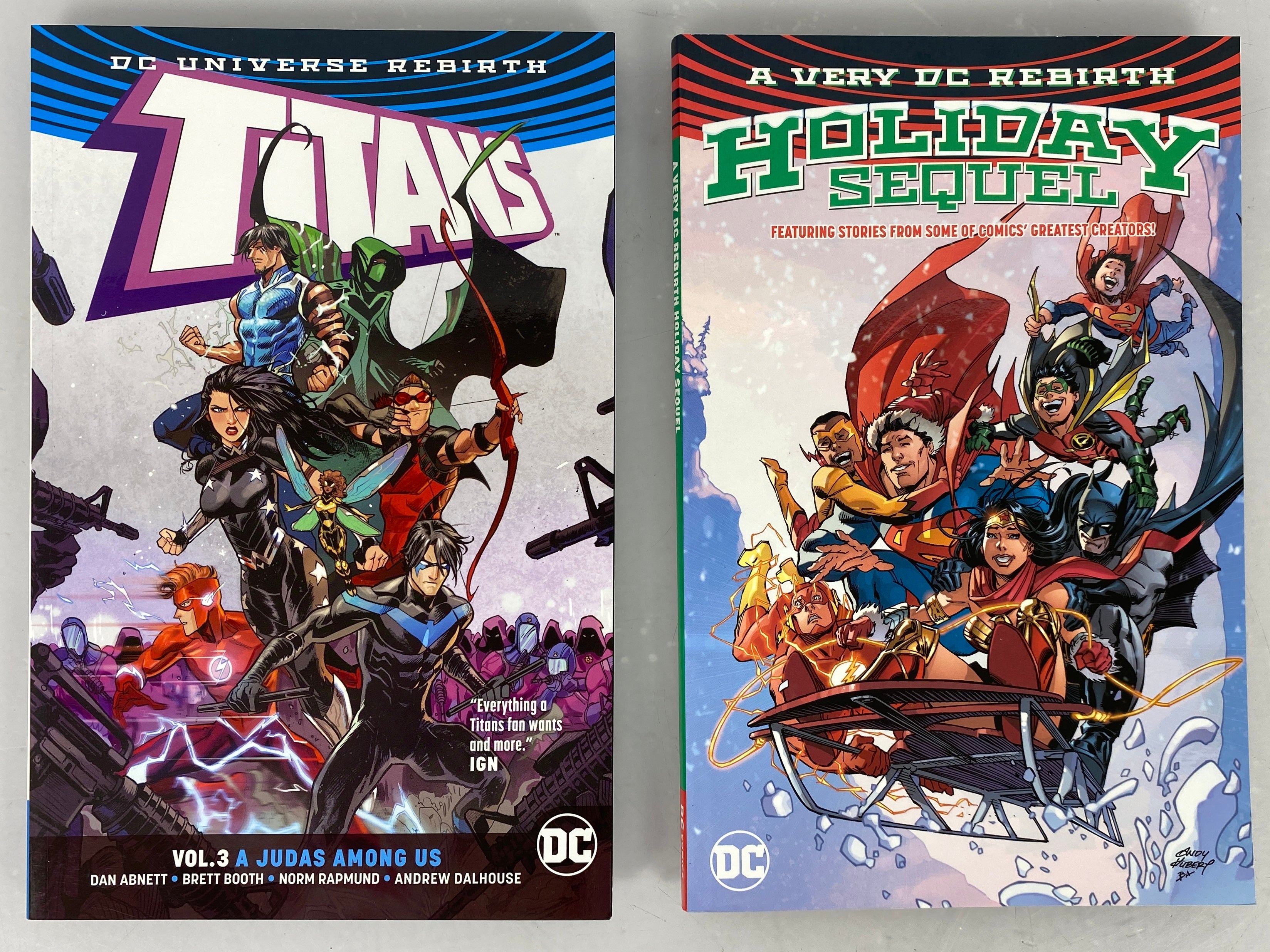 Lot of 2 Titans and Holiday Sequel (DC 2018) Graphic Novels SC