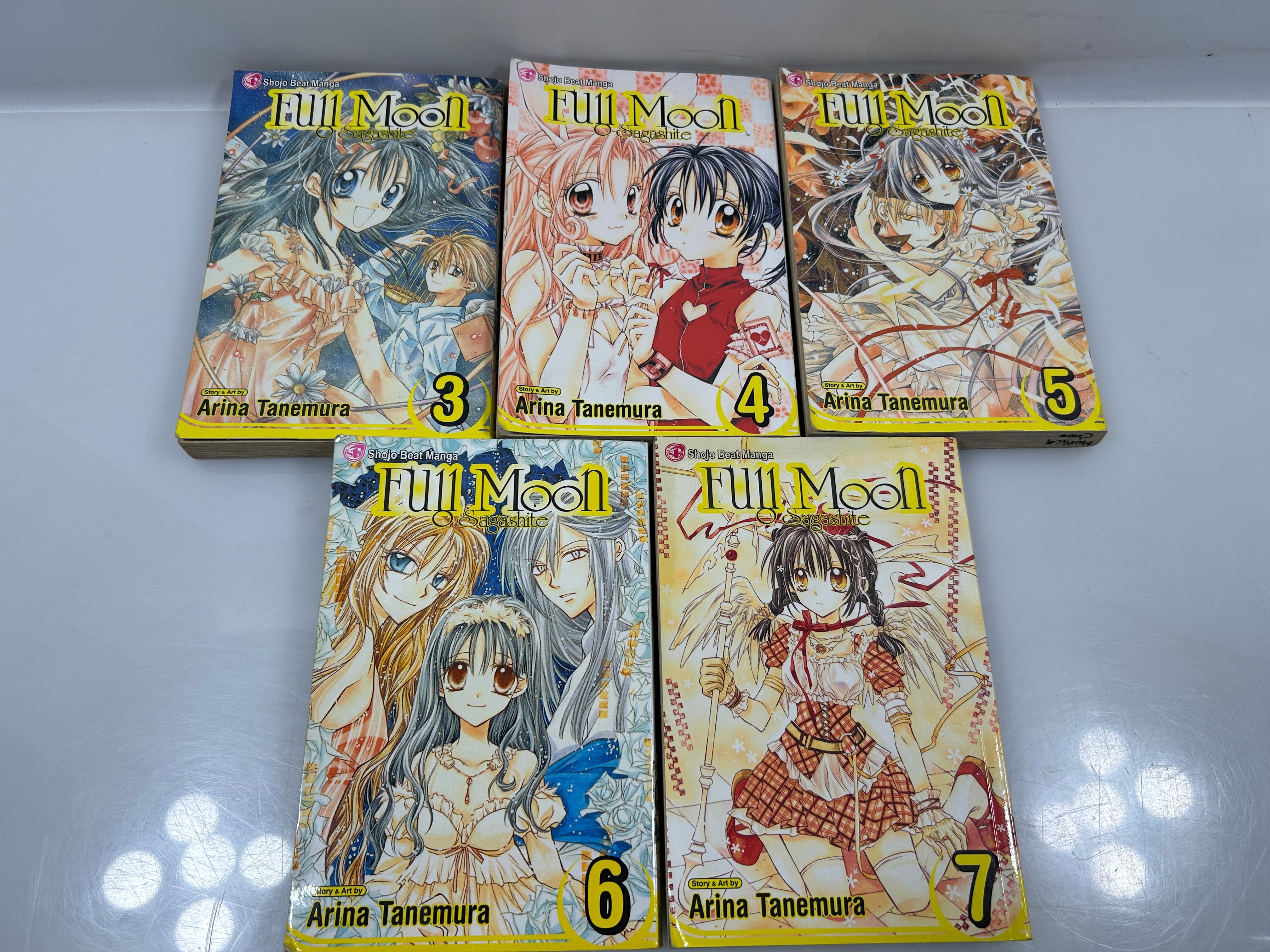 Lot of 5 Full Moon Shojo Beat Manga Edition Arina Tanemura 2002-2006