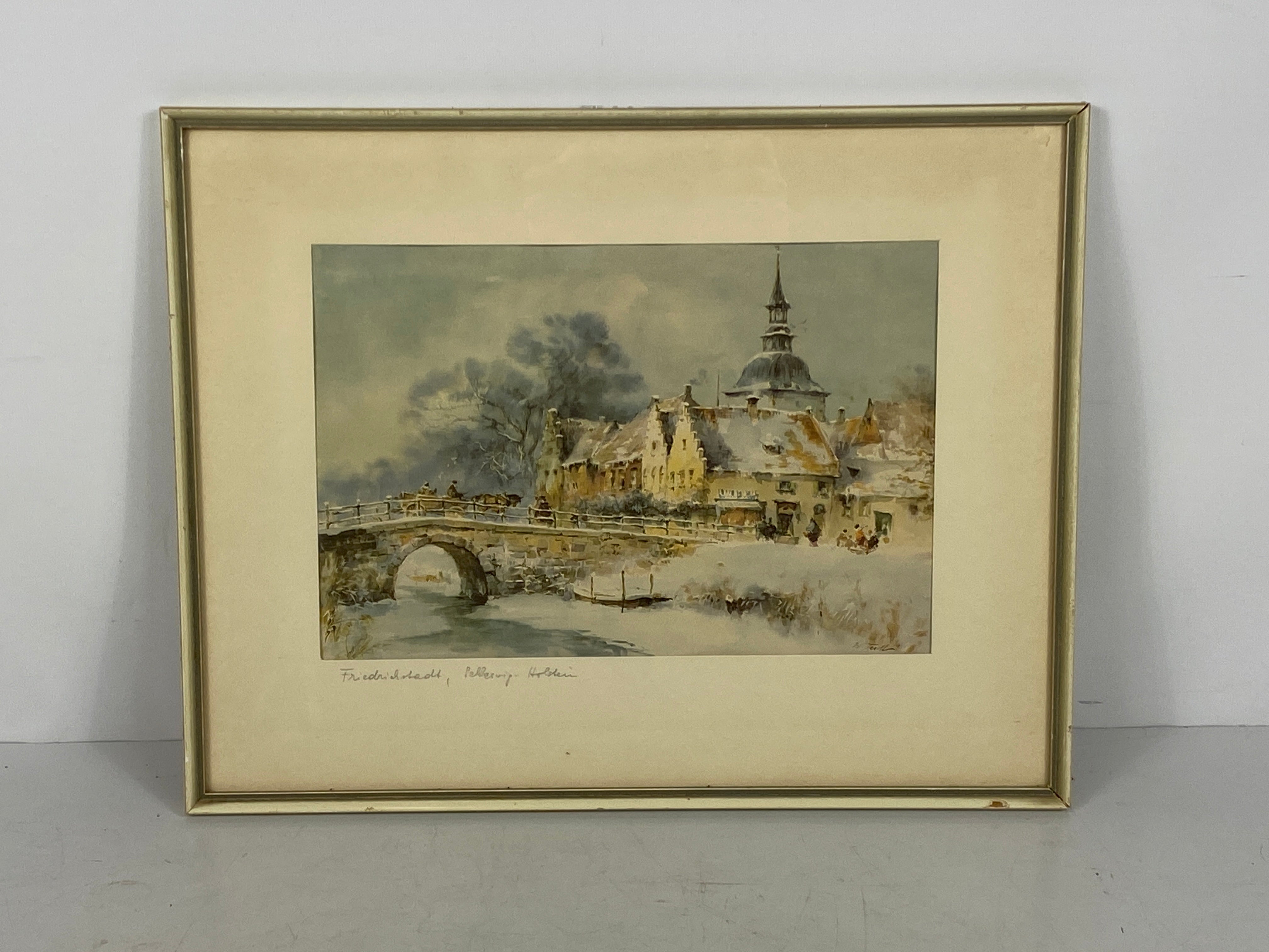 Framed Print Friedrichstadt, Schleswig Holstein Germany