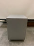Gray Metal 2 Drawer Filing Cabinet On Wheels