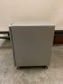 Gray Metal 2 Drawer Filing Cabinet On Wheels