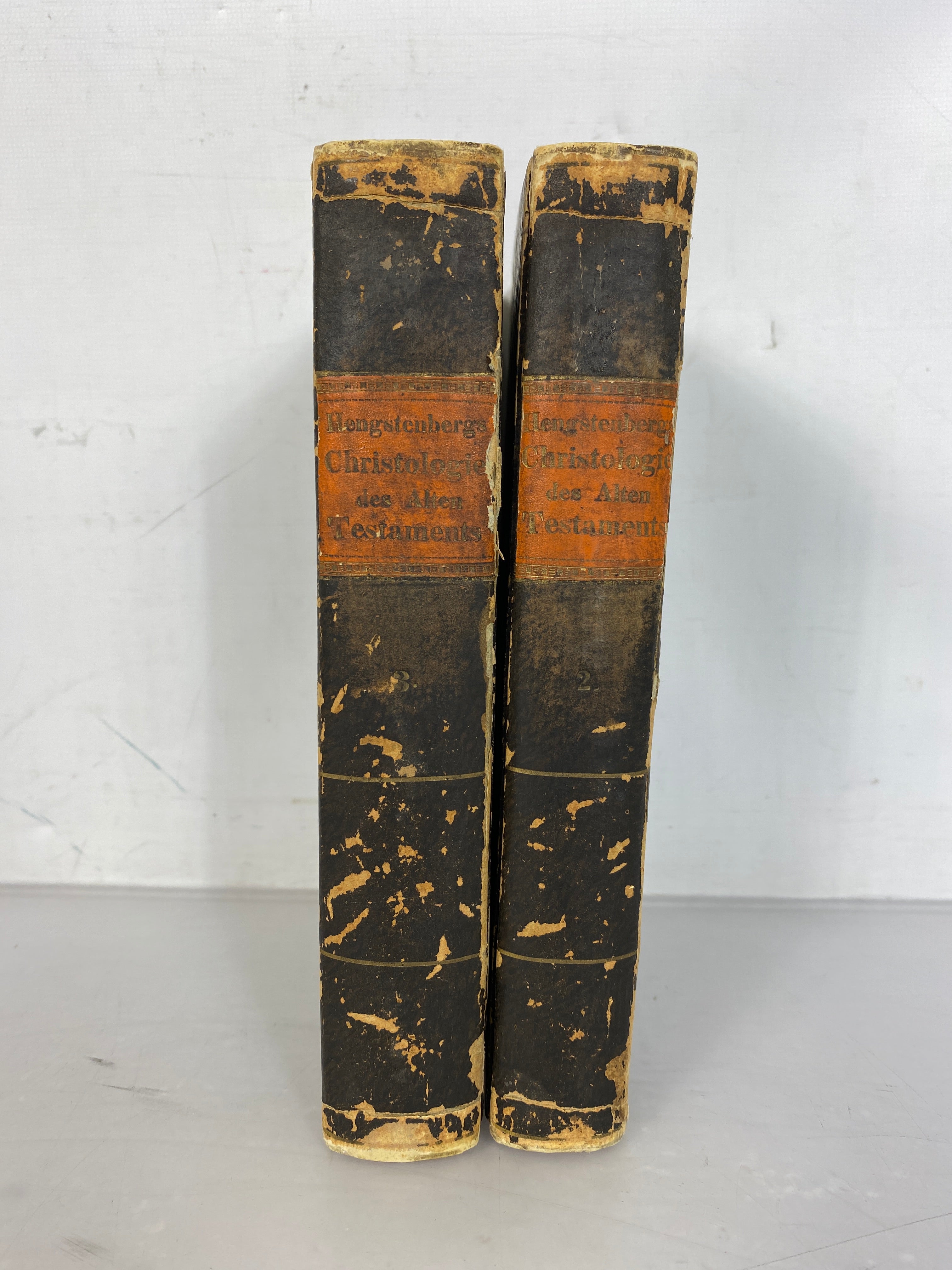 Set of 2 Christologie des Alten Testament by Hengstenberg 1832-1835 HC