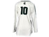 Nike White 2018-2021 Long Sleeve Volleyball Jersey #10 w/ Patch Women's Size L