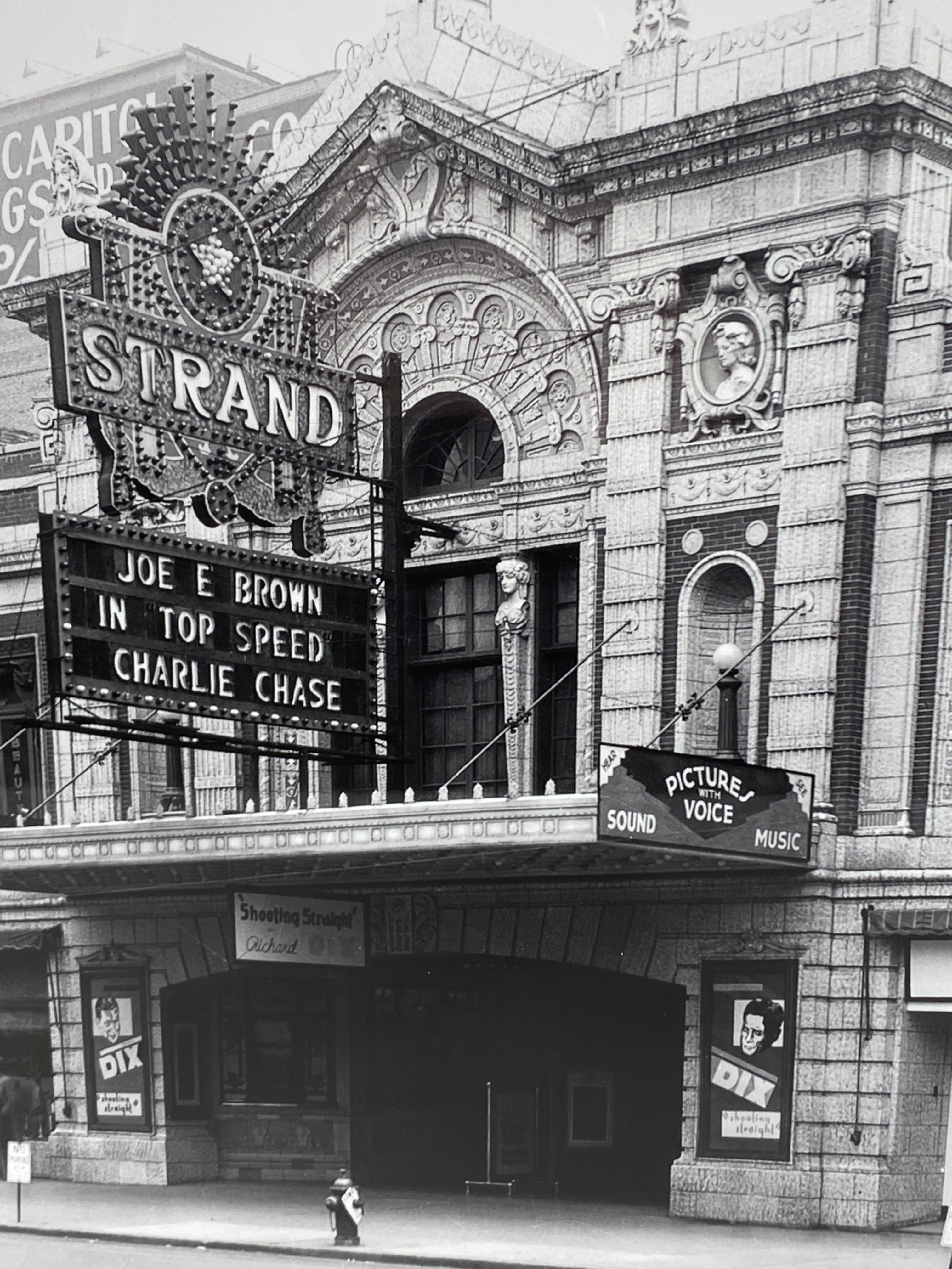 The Strand Theatre Lansing, MI Circa 1925 Framed Reproduction Photograph