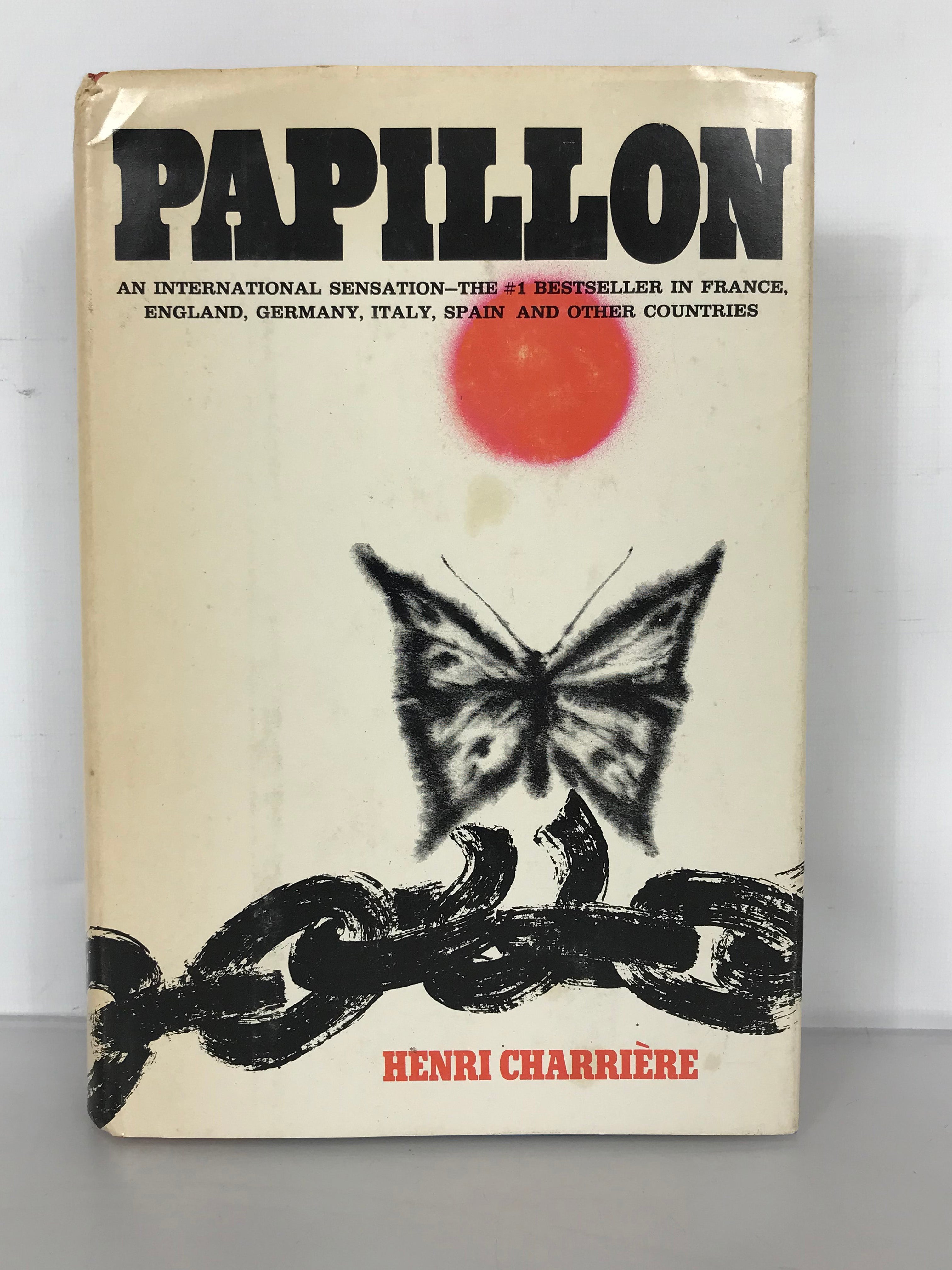 Papillon by Henri Charriere 1970 Book Club edition HC DJ