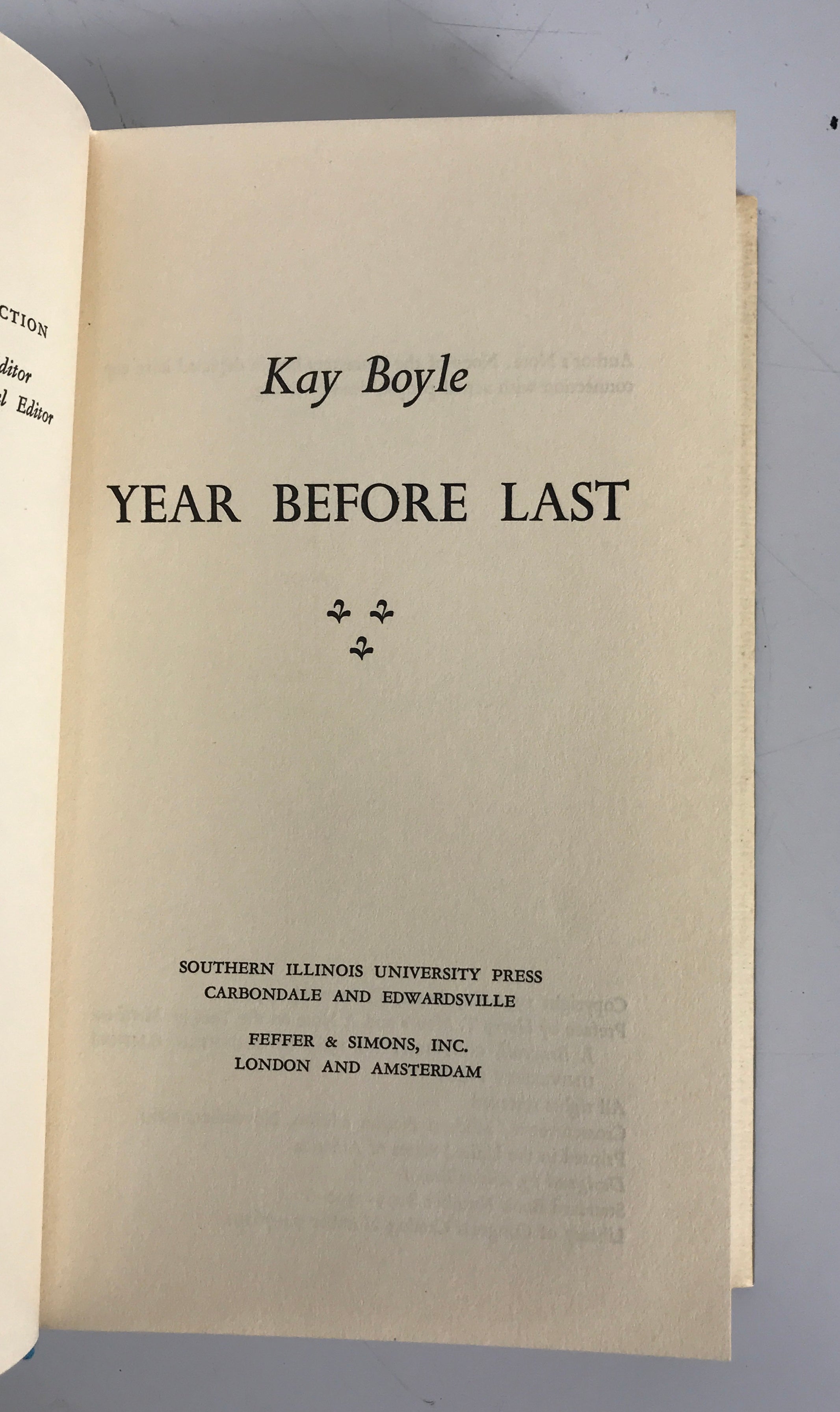 Lot of 2: Kay Boyle Year Before Last, Plagued by the Nightingale HC DJ