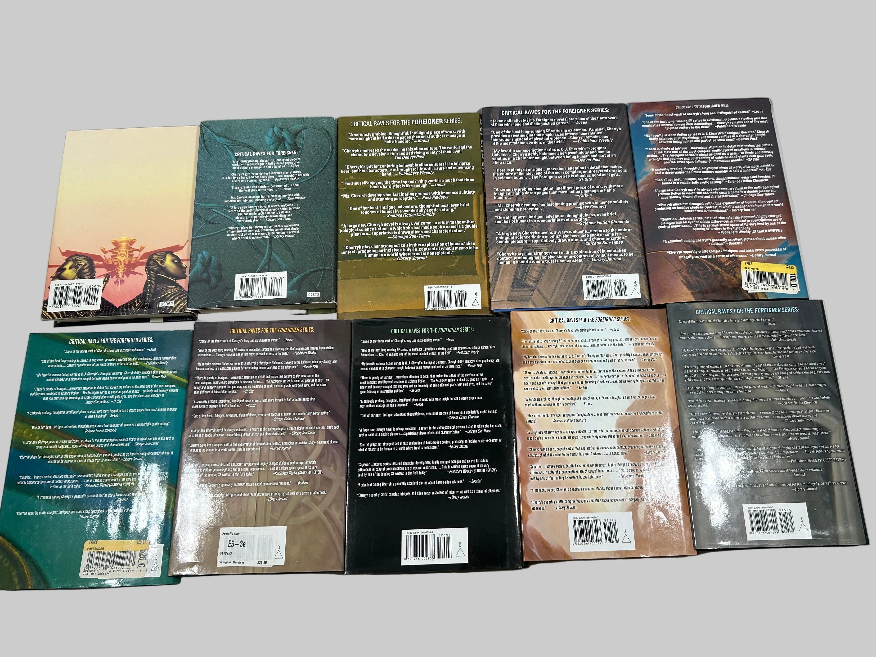 Lot of 19 Foreigner Series Harcovers by C.J. Cherryh 1994-2023 HC