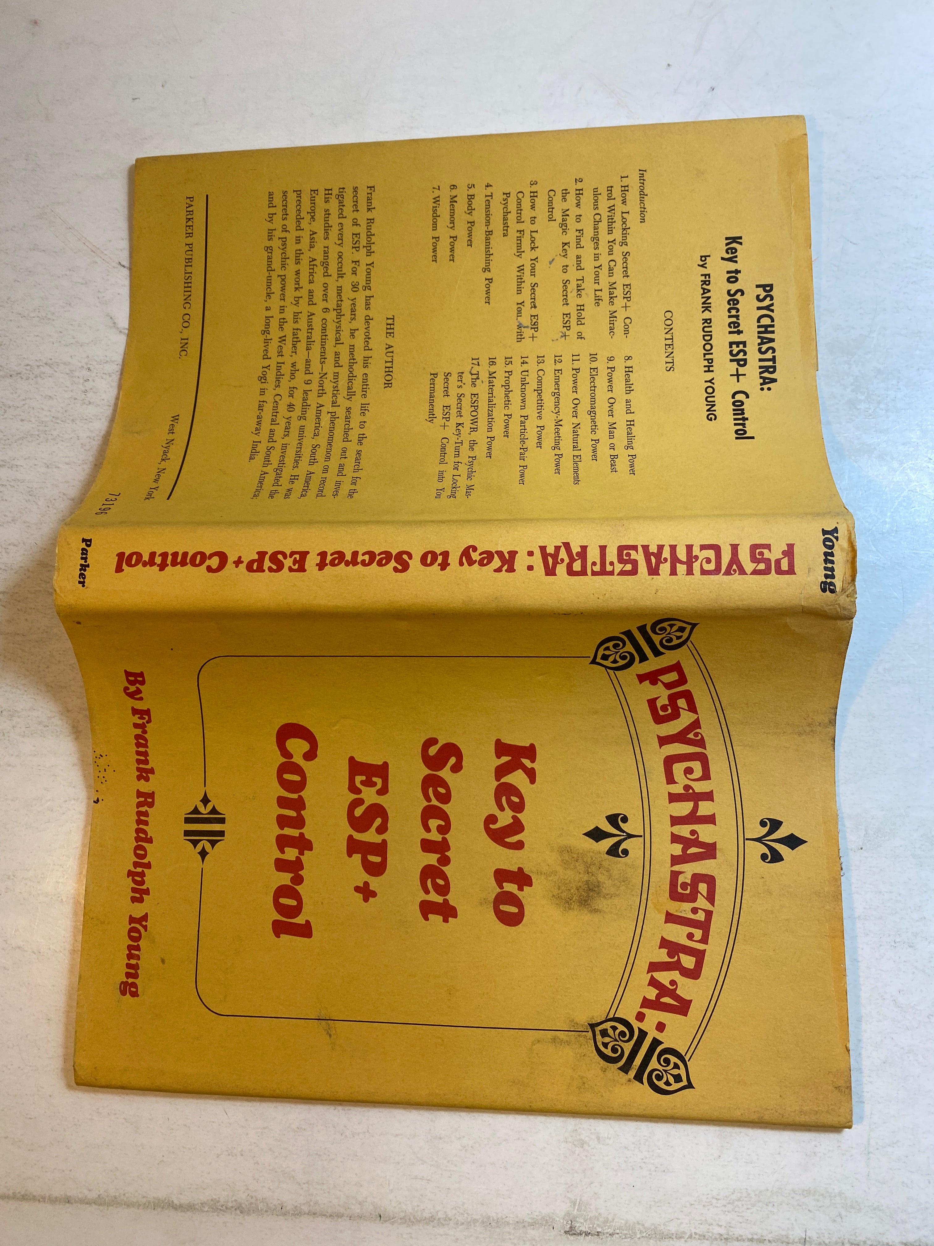 Psychastra Key to Secret ESP+ Control Frank Rudolph Young 1968 HCDJ