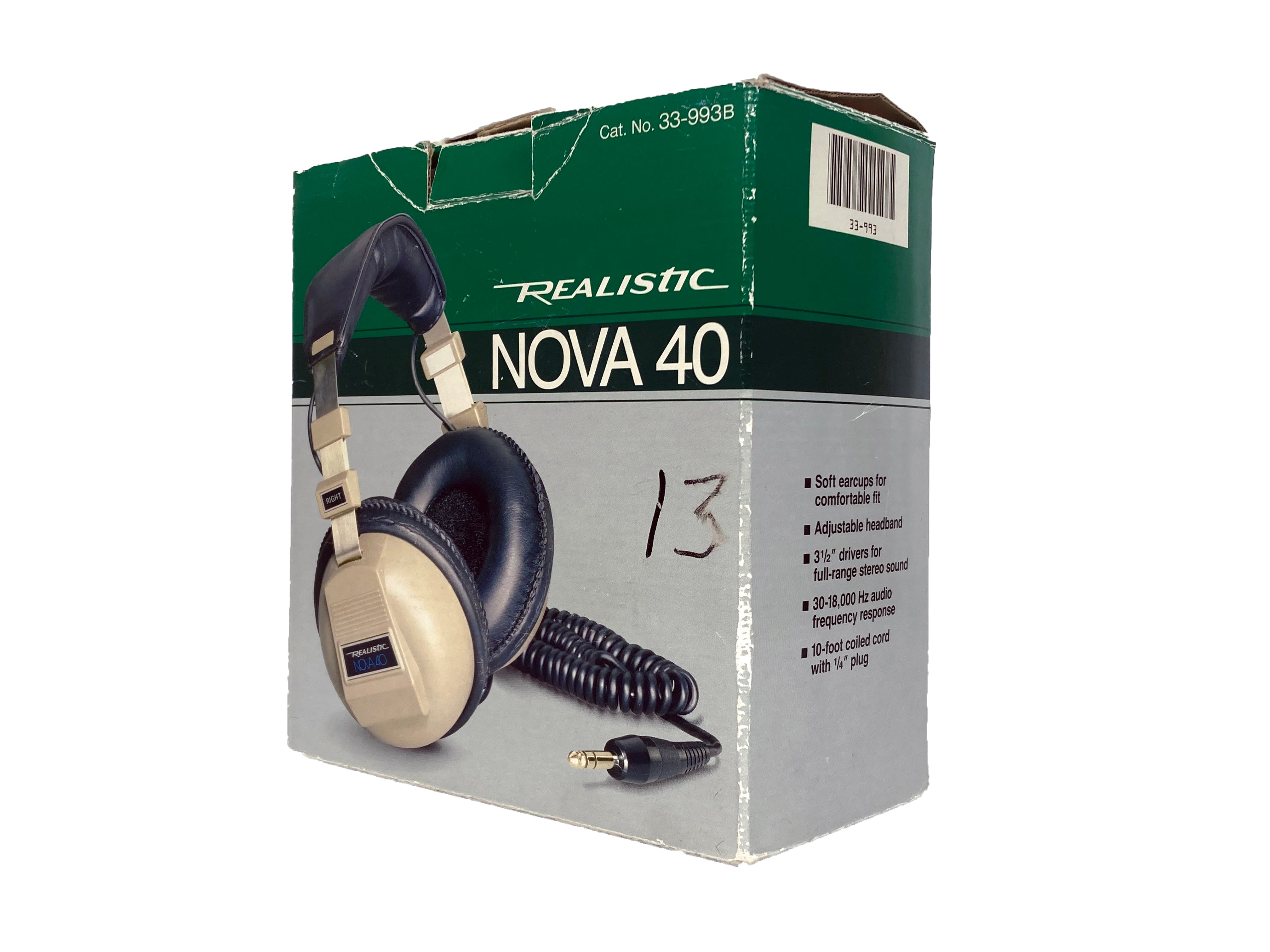 Realistic Nova 40 Vintage Headphones with Original Box