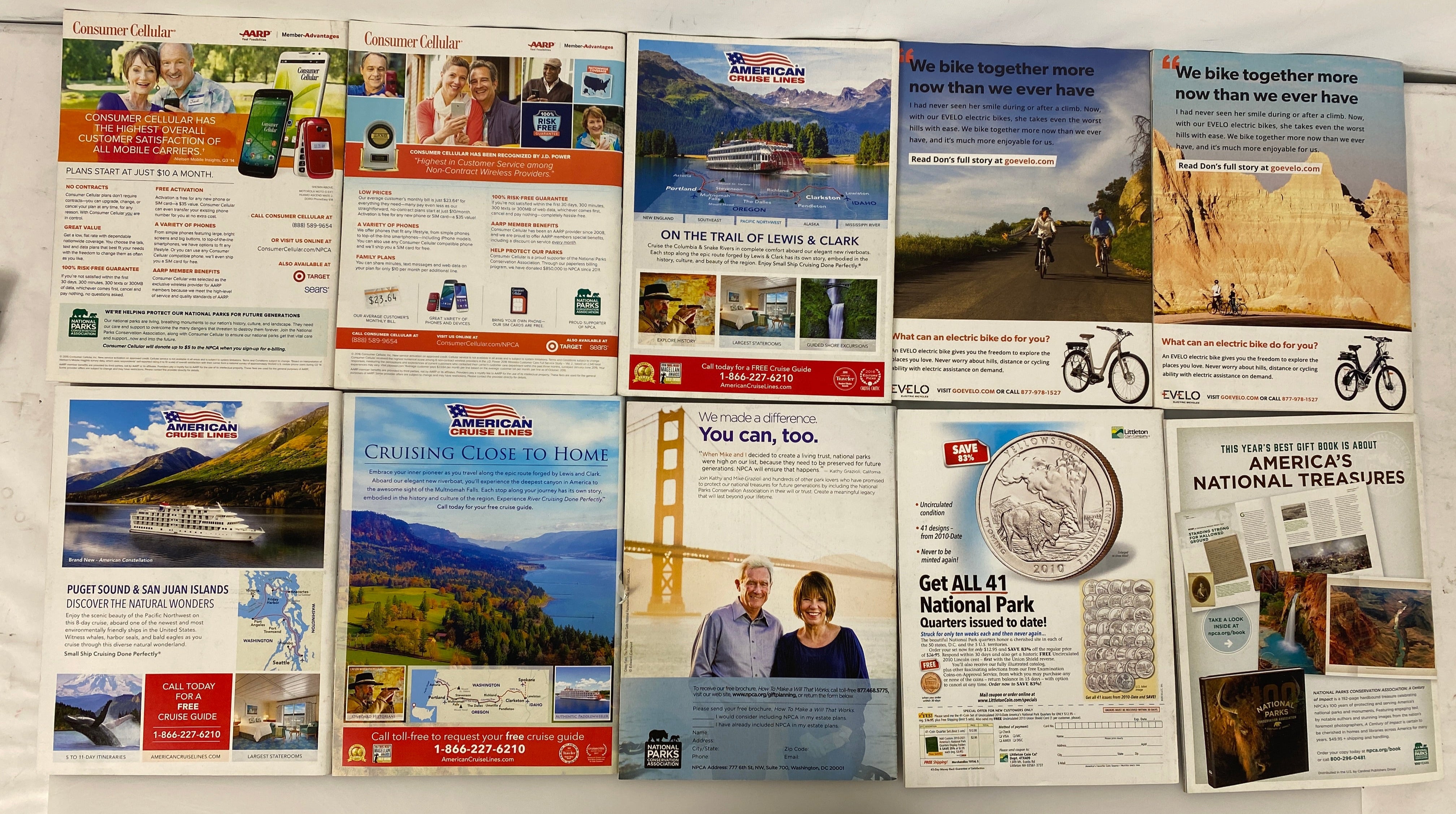 Lot of 17 National Parks Magazines 2015-2021