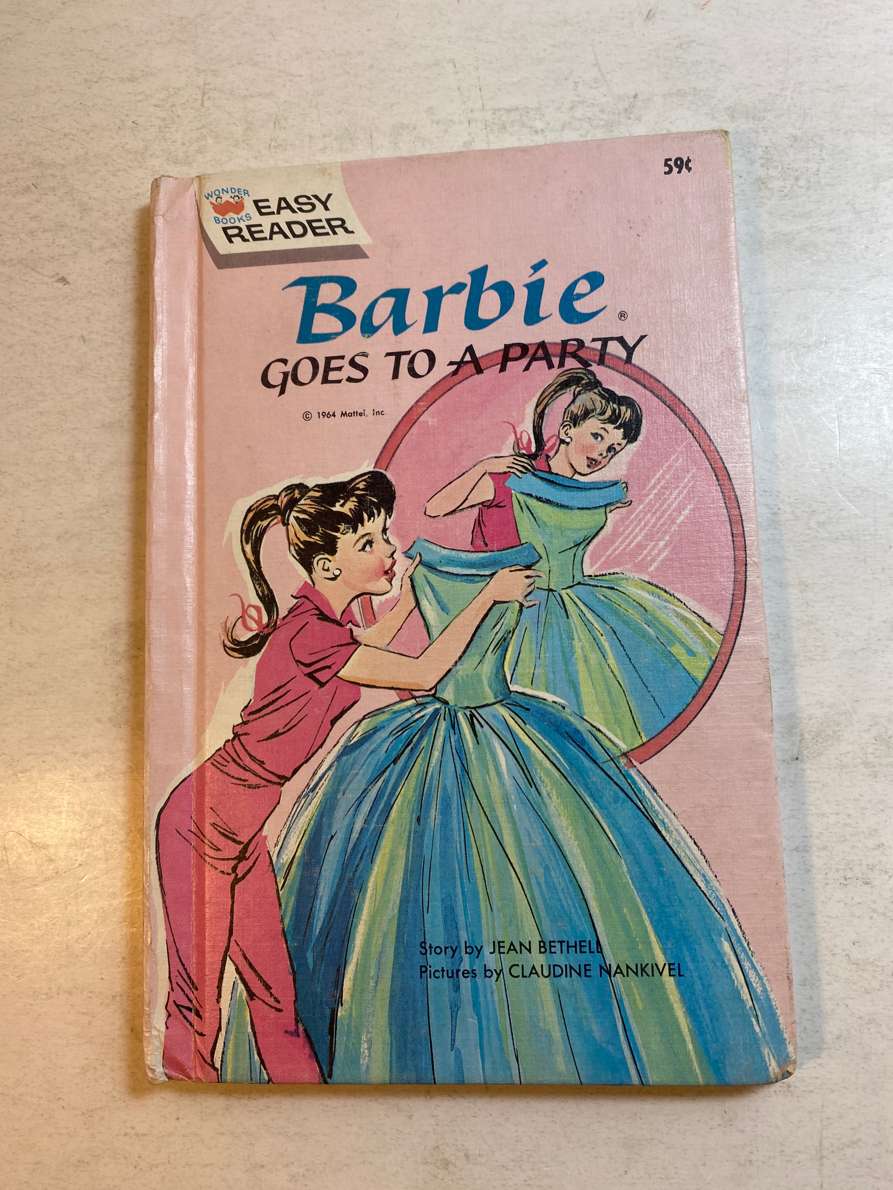 Easy Reader Barbie Goes to a Party HC 1964