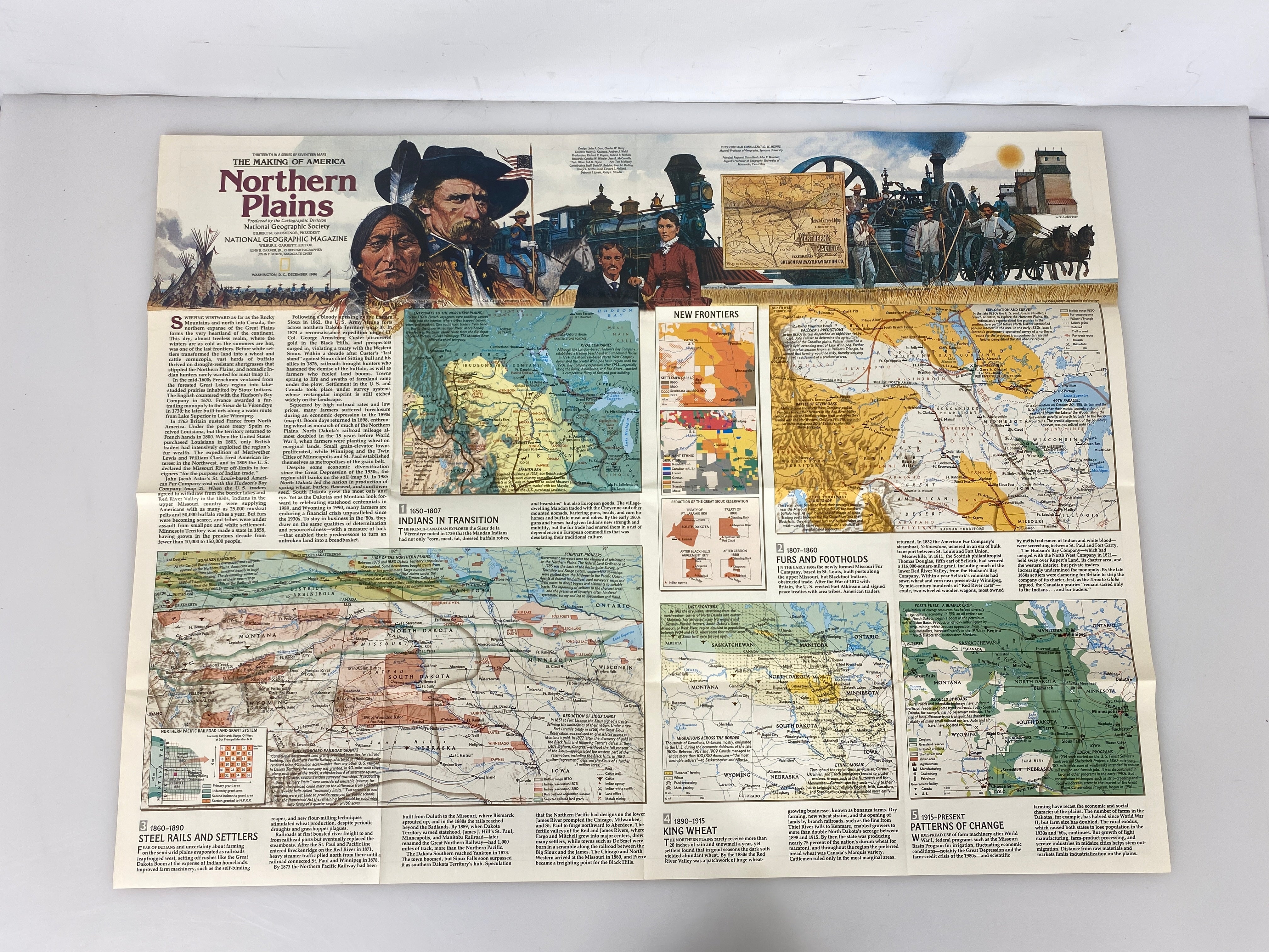 Lot of 11 The Making of America Vintage US Regional Maps National Geographic